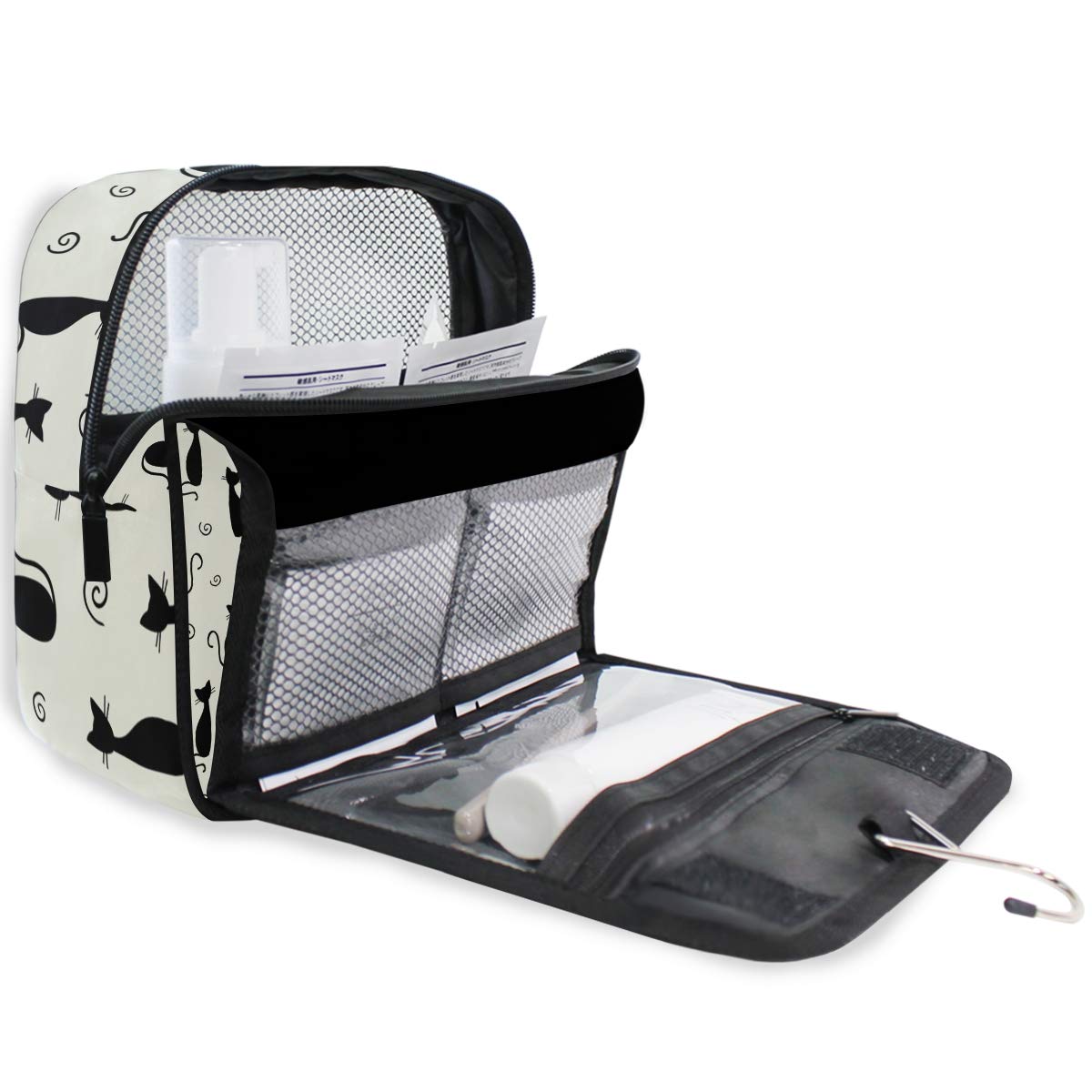 MOYYO Travel Hanging Toiletry Bag for Women - Waterproof Cosmetic Makeup Organizer with Hooks, Portable Shower Bag for Bathroom & Travel Accessories | Perfect for Vacation, Gym, Camping & Daily Use