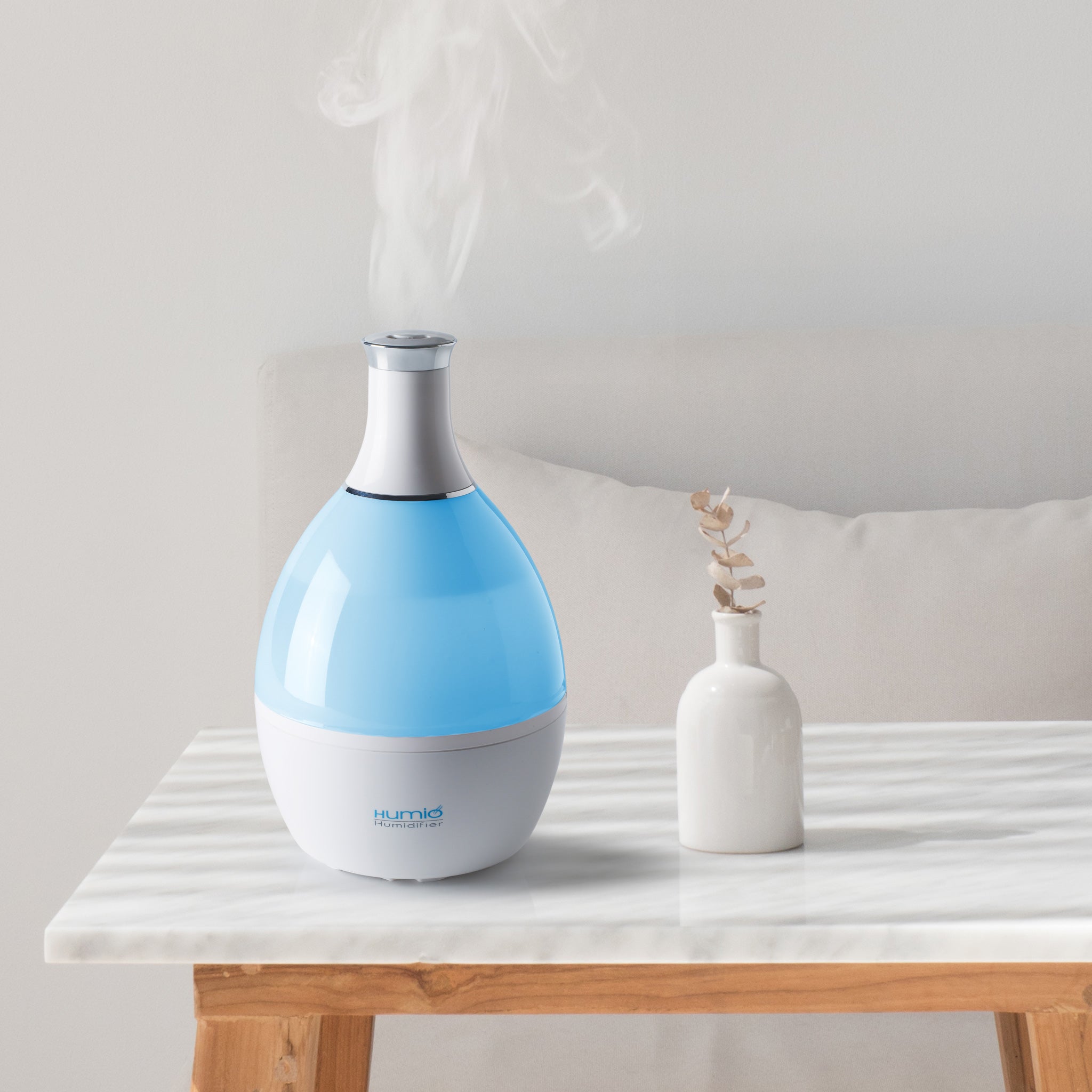 Humio® Ultrasonic Humidifier with Essential Oil Diffuser & Night Light - Perfect for Bedroom, Nursery, and Office Air Moisturizing