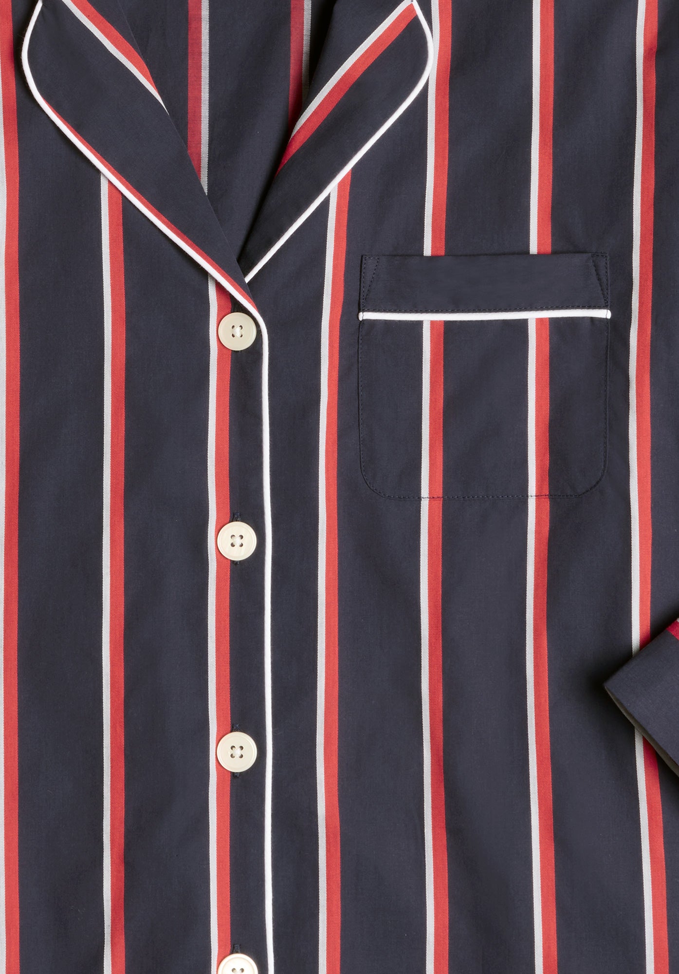 Stylish Marina Pajama Set - Navy Blue Striped Cotton Sleepwear for Women | Perfect for Lounging, Sleepovers & Cozy Nights at Home