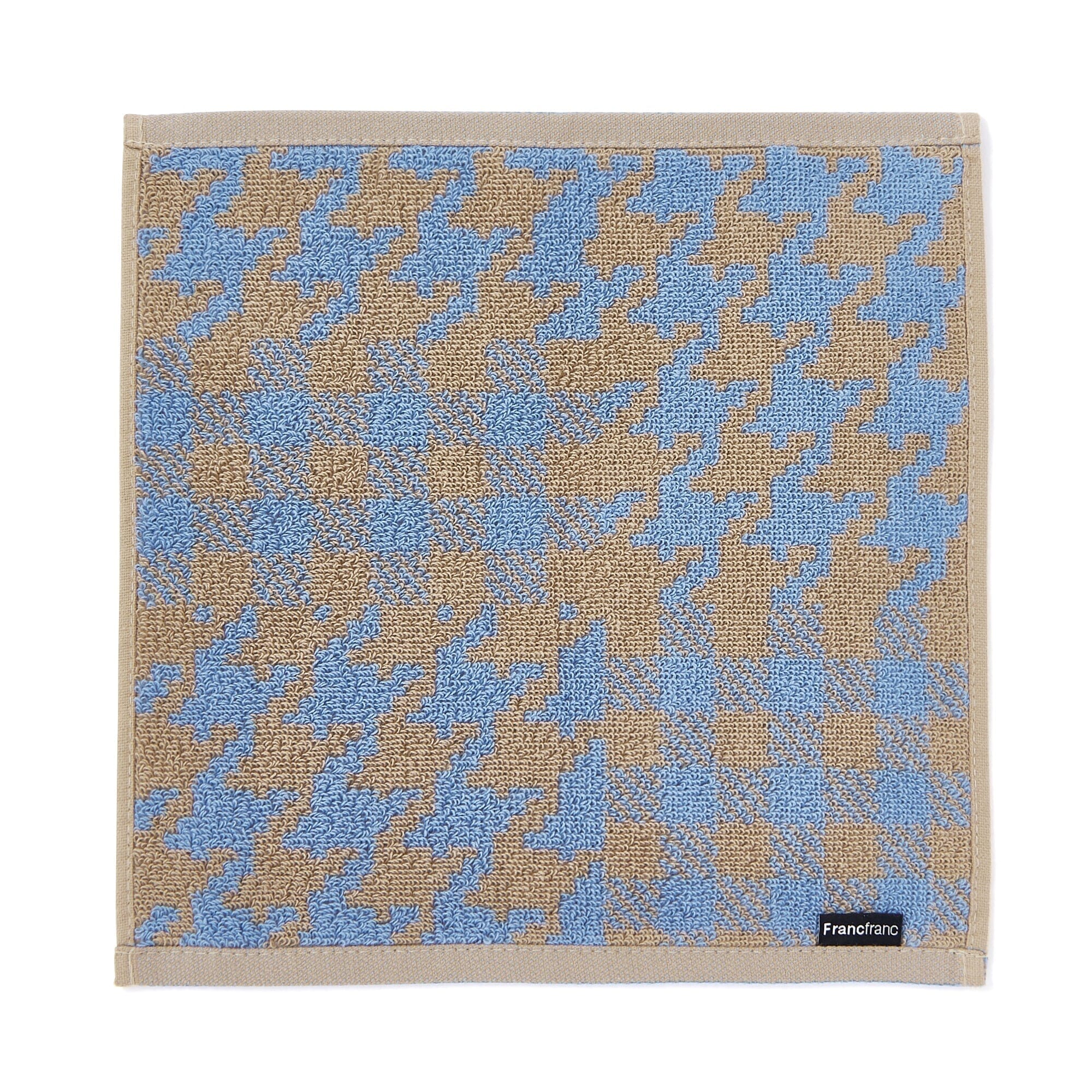 Antibacterial & Deodorizing Handkerchief - Chidori Blue Design - Soft & Breathable Fabric for Daily Use, Travel, and Outdoor Activities