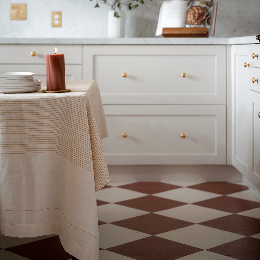 Elegant Ribbed Pillar Candles for Home Decor - Perfect for Weddings, Parties & Romantic Ambiance