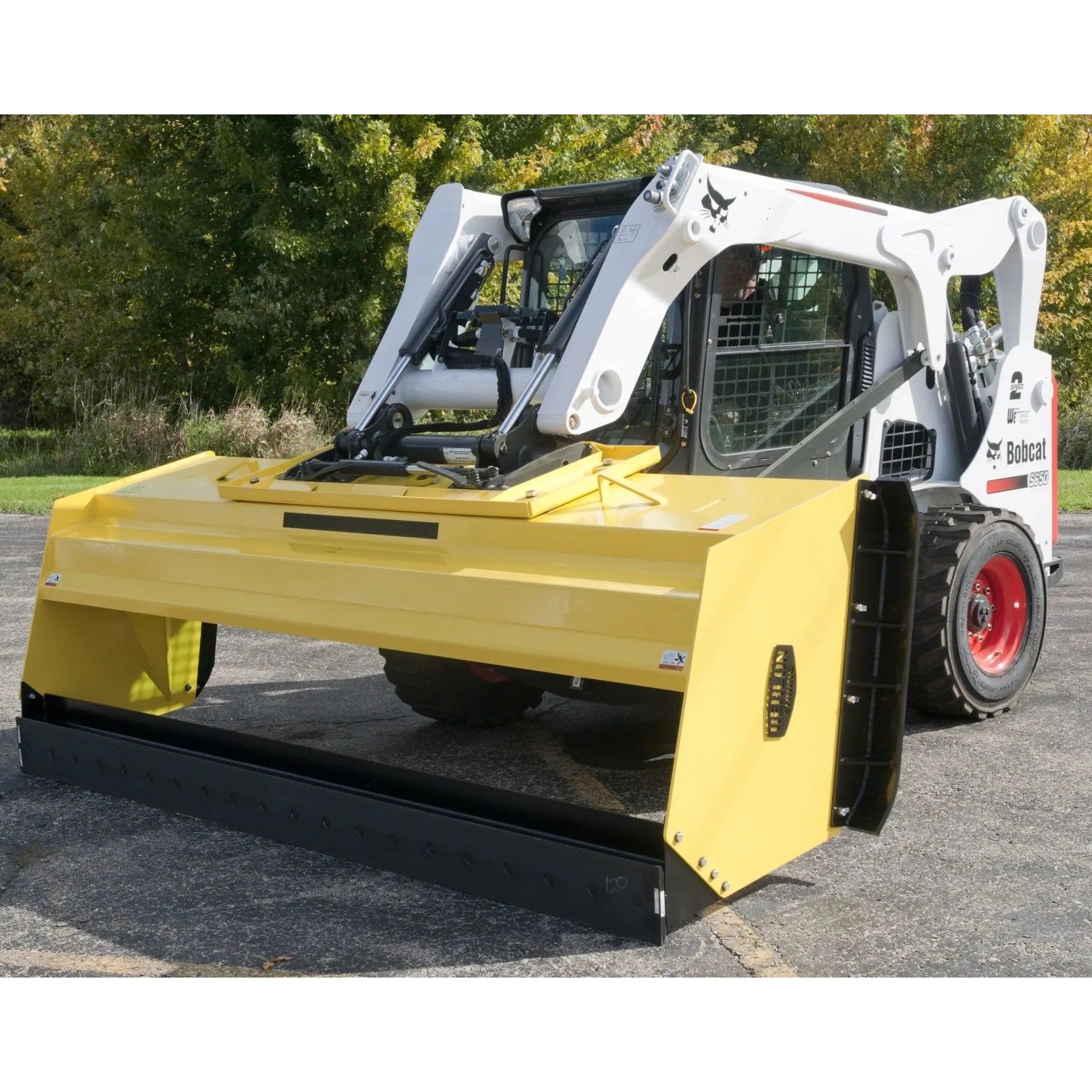 Berlon Compact Tractor Snow Pusher Attachment - Heavy Duty Snow Blade for Winter Snow Removal - Ideal for Driveways, Farms & Small Acreage