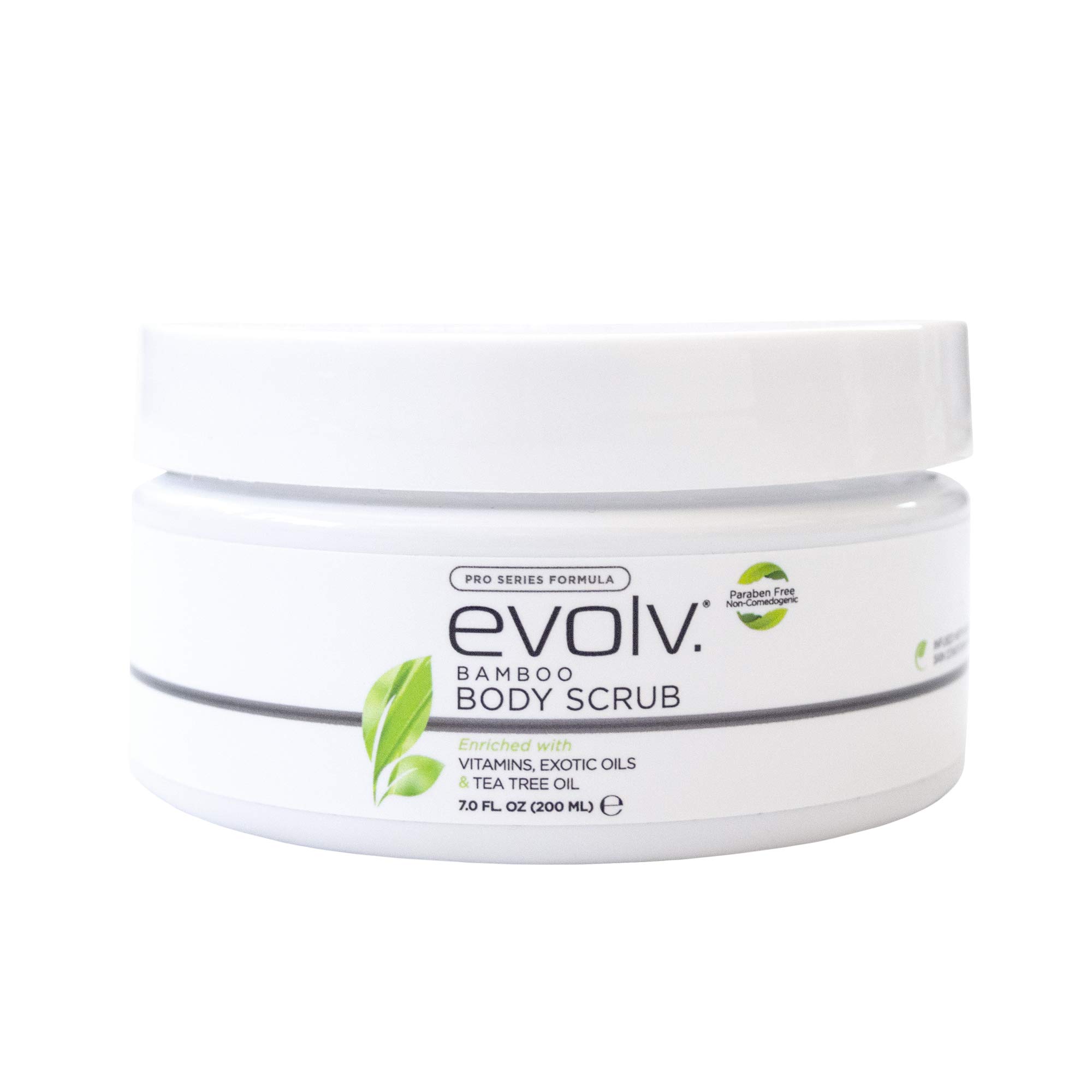 Natural Bamboo Body Scrub with Tea Tree Oil & Exotic Oils - Exfoliating & Moisturizing for Smooth Skin - Perfect for Spa Day & Self-Care Routine