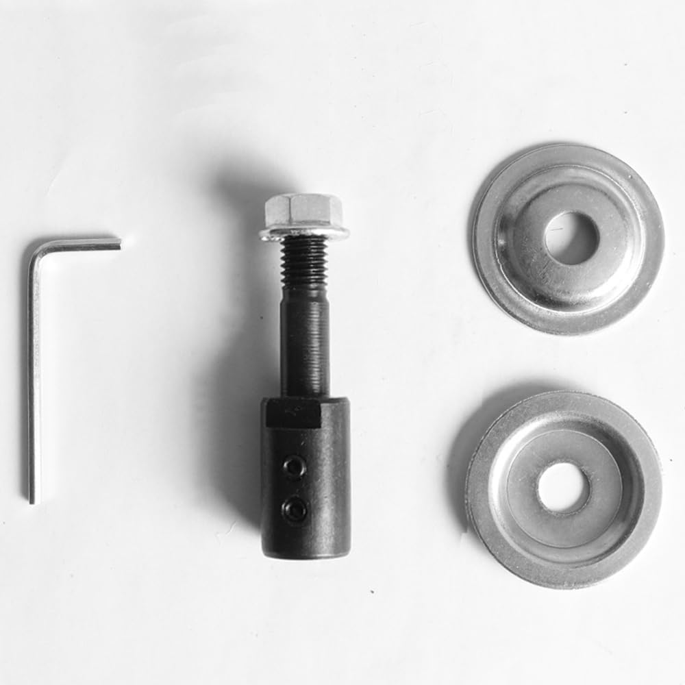 12mm Shaft Arbor Extender - Motor Arbor Adapter for Bench Grinder, Polisher & Sander - Threaded Extension Shaft Backing Kit for Polishing, Grinding & Buffing Wheels - Perfect for Rotary Tool Accessories & Woodworking Projects