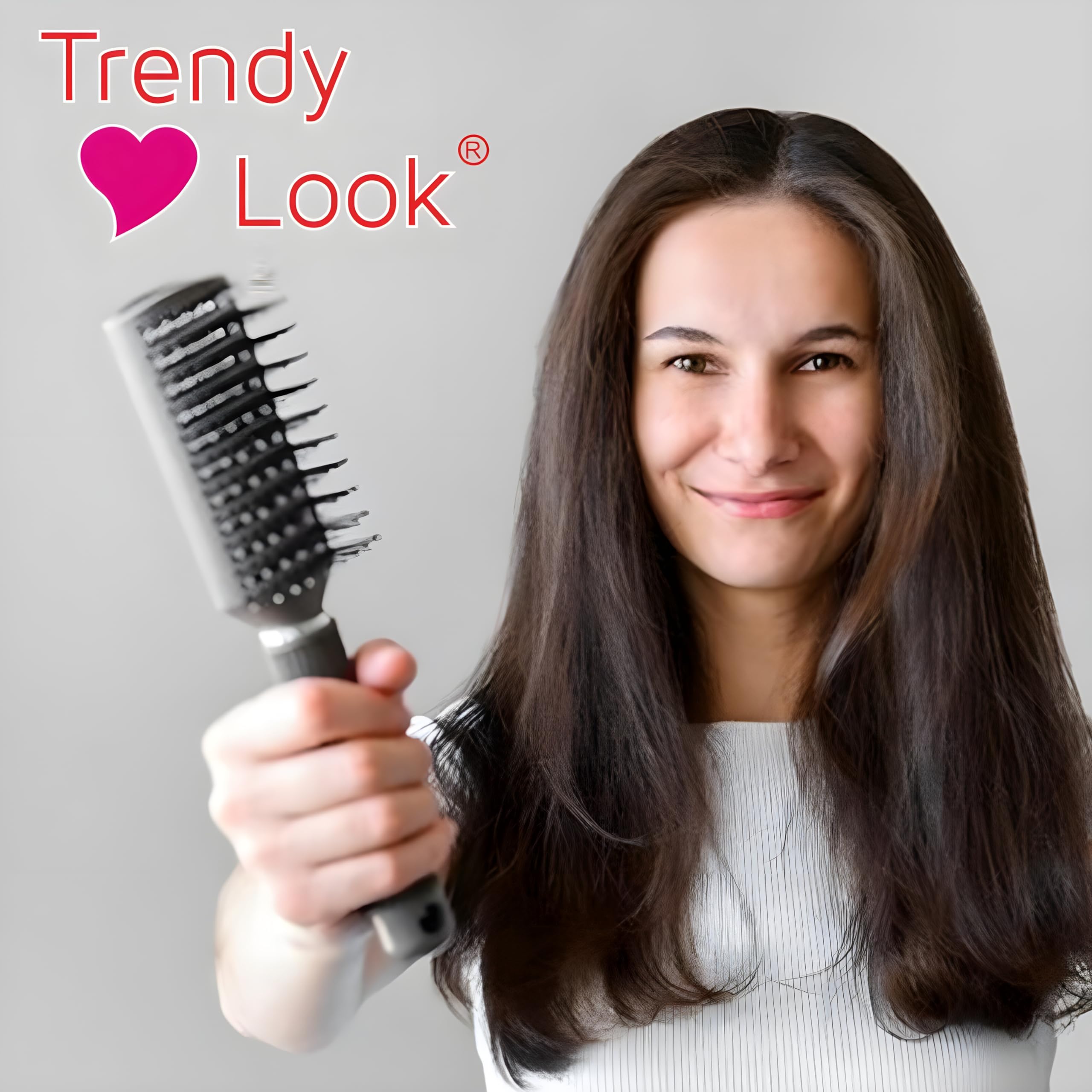 Professional Round Hair Brush & Comb Set for Curly Hair - Detangling Styling Tool for Smooth Frizz-Free Hair | Perfect for Salon, Home & Travel Use