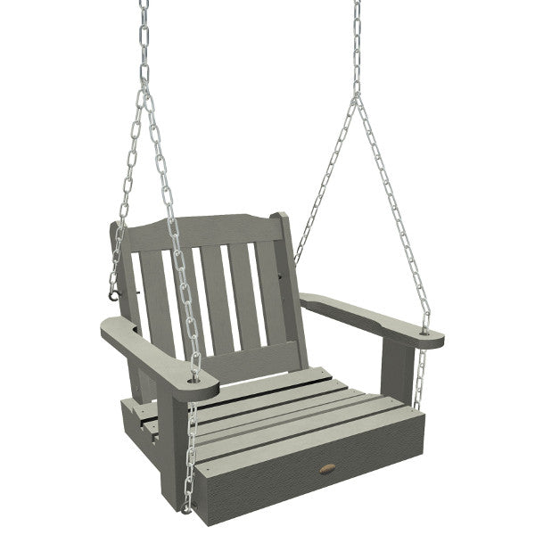 Lehigh Single Seat Swing - Outdoor Porch Swing for Patio, Garden, Backyard - Comfortable Hanging Chair with Durable Steel Frame - Perfect for Relaxing, Lounging & Enjoying Nature
