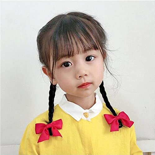 Burgundy Bow Hair Clips for Women & Girls - Party Hair Accessories for Holidays & Events
