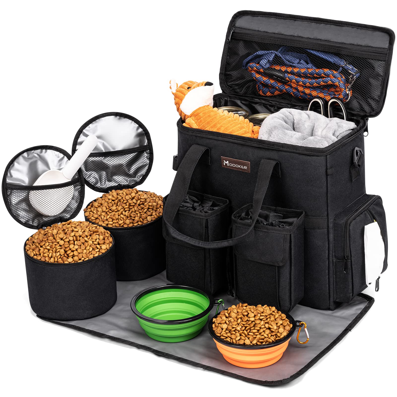Airline Approved Pet Carrier Bag for Dogs - Lightweight Travel Tote with 2 Treat Pouches & Storage Pockets | Perfect for Weekend Trips, Air Travel, and Outdoor Adventures with Your Pet