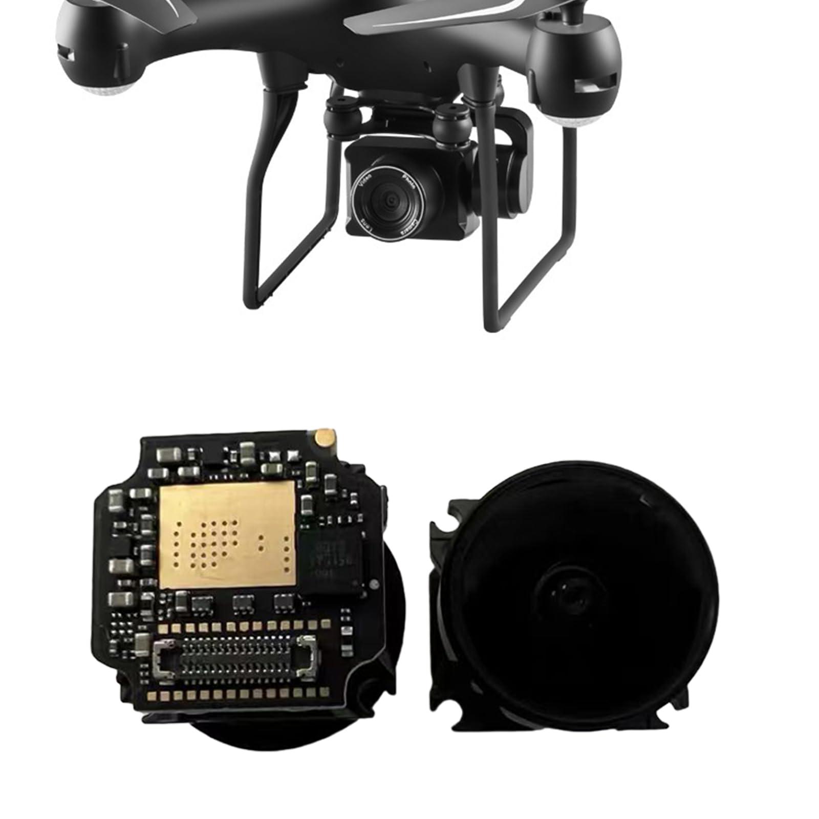 BHFYOB Action 2 Drone Camera Lens Module Replacement - 4K Gimbal Camera Chip Repair Part Accessories for DJI Action 2 - Perfect for Aerial Photography & Drone Maintenance
