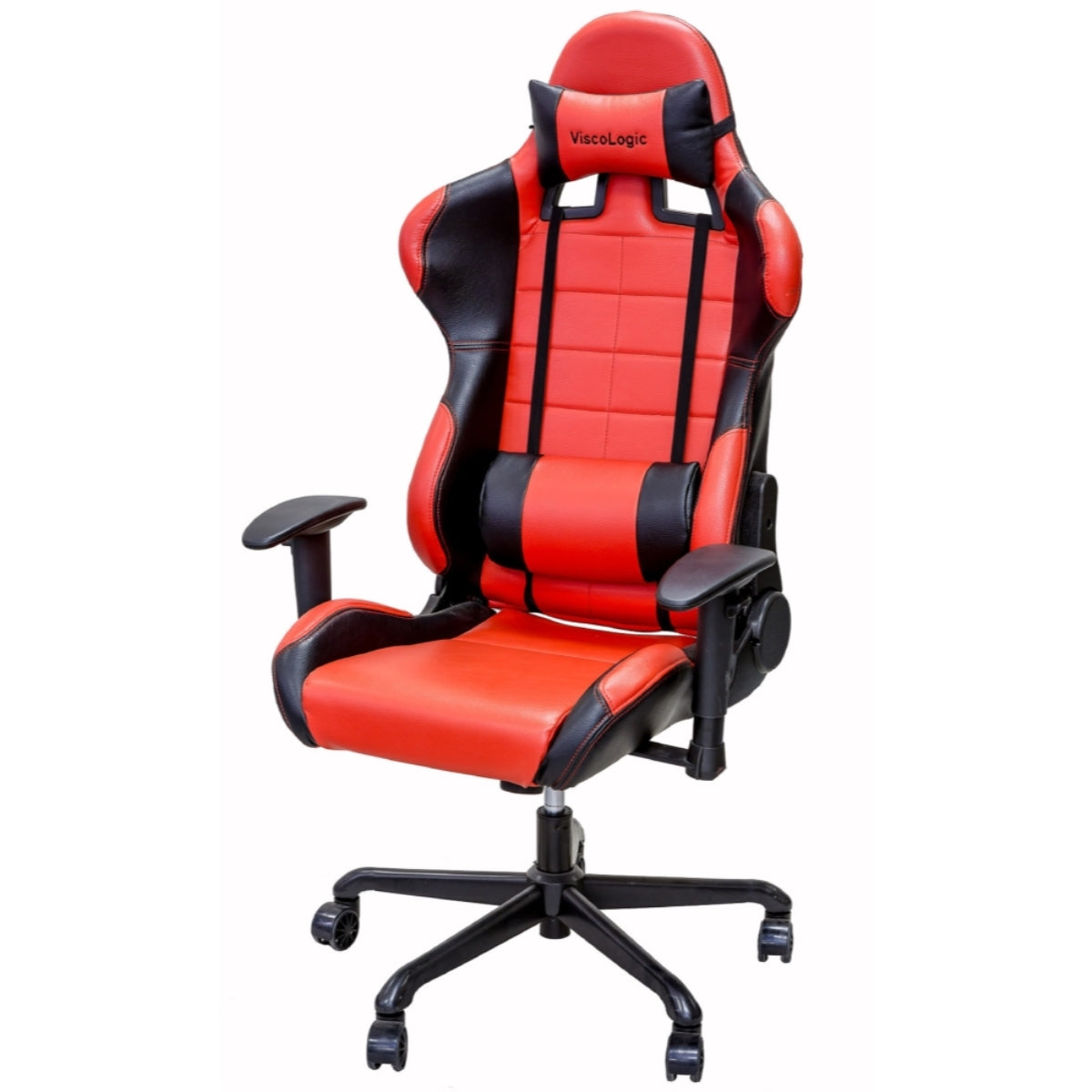 PRO X SERIES 7206 Ergonomic Gaming Chair - Red & Black - High Back Racing Style PC Gaming Chair with Lumbar Support - Perfect for Esports, Streaming & Home Office Setup