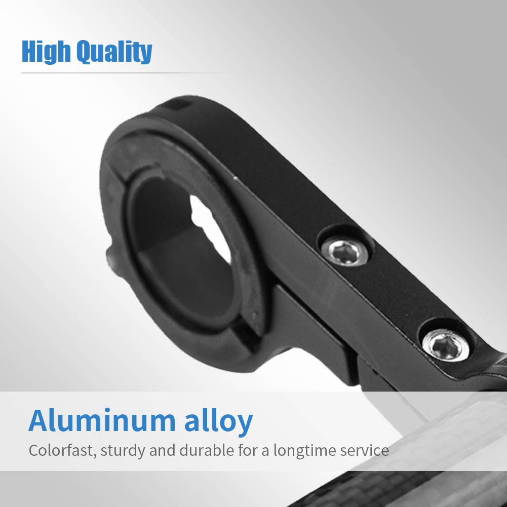 Aluminum Alloy Bike Handlebar Extender - 10cm Carbon Tube Black Handlebar Extension Bracket for Bike Light & Phone Mount | Perfect for Cycling, Commuting & Outdoor Adventures