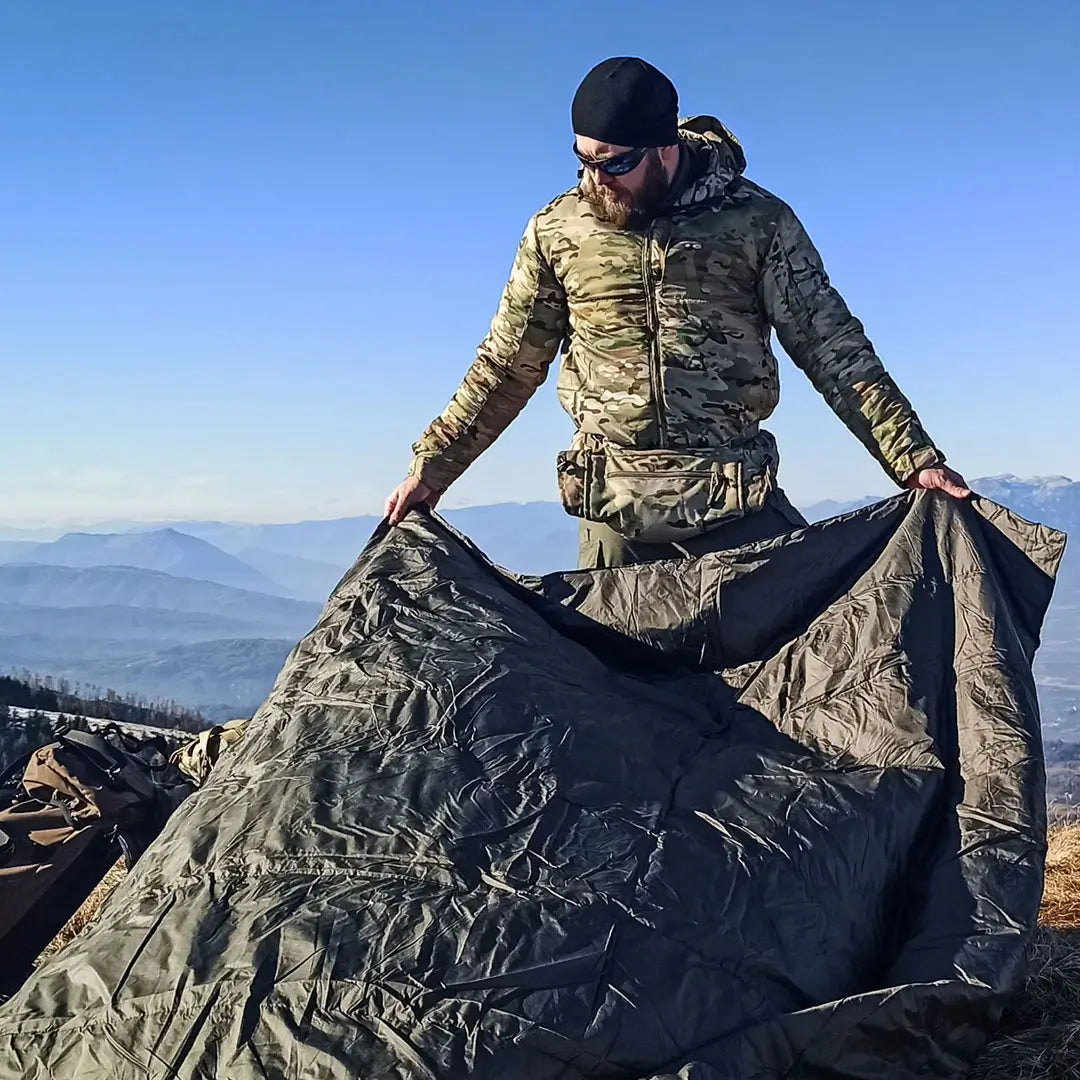 Snugpak Jungle Blanket XL - Ultra Lightweight & Compact Outdoor Survival Blanket for Camping, Hiking, Emergency - Waterproof & Windproof Thermal Insulation for Extreme Weather
