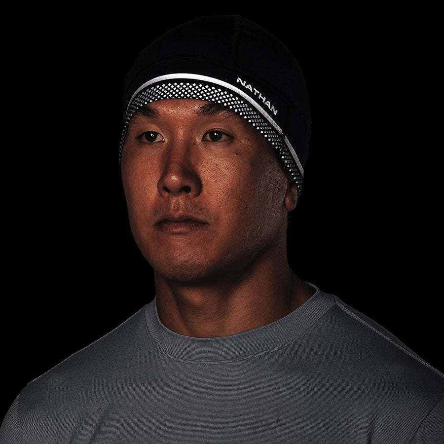 HYPERNIGHT Reflective Beanie Hat for Men & Women - High Visibility Winter Knit Cap for Running, Cycling, and Outdoor Safety