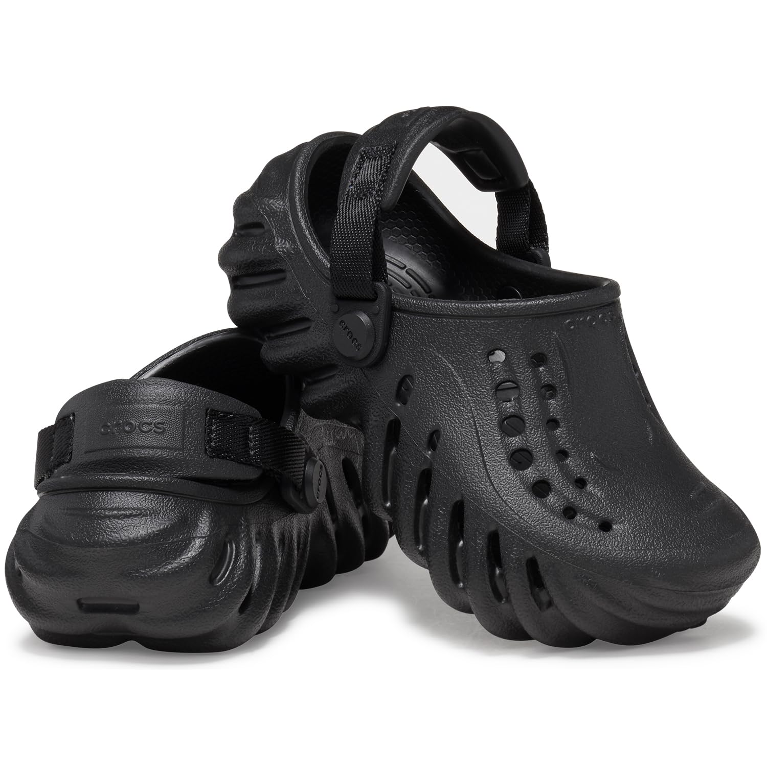 Crocs Kids' Echo Clog - Lightweight & Comfortable Water Shoes for Boys & Girls - Perfect for Beach, Pool, and Outdoor Play