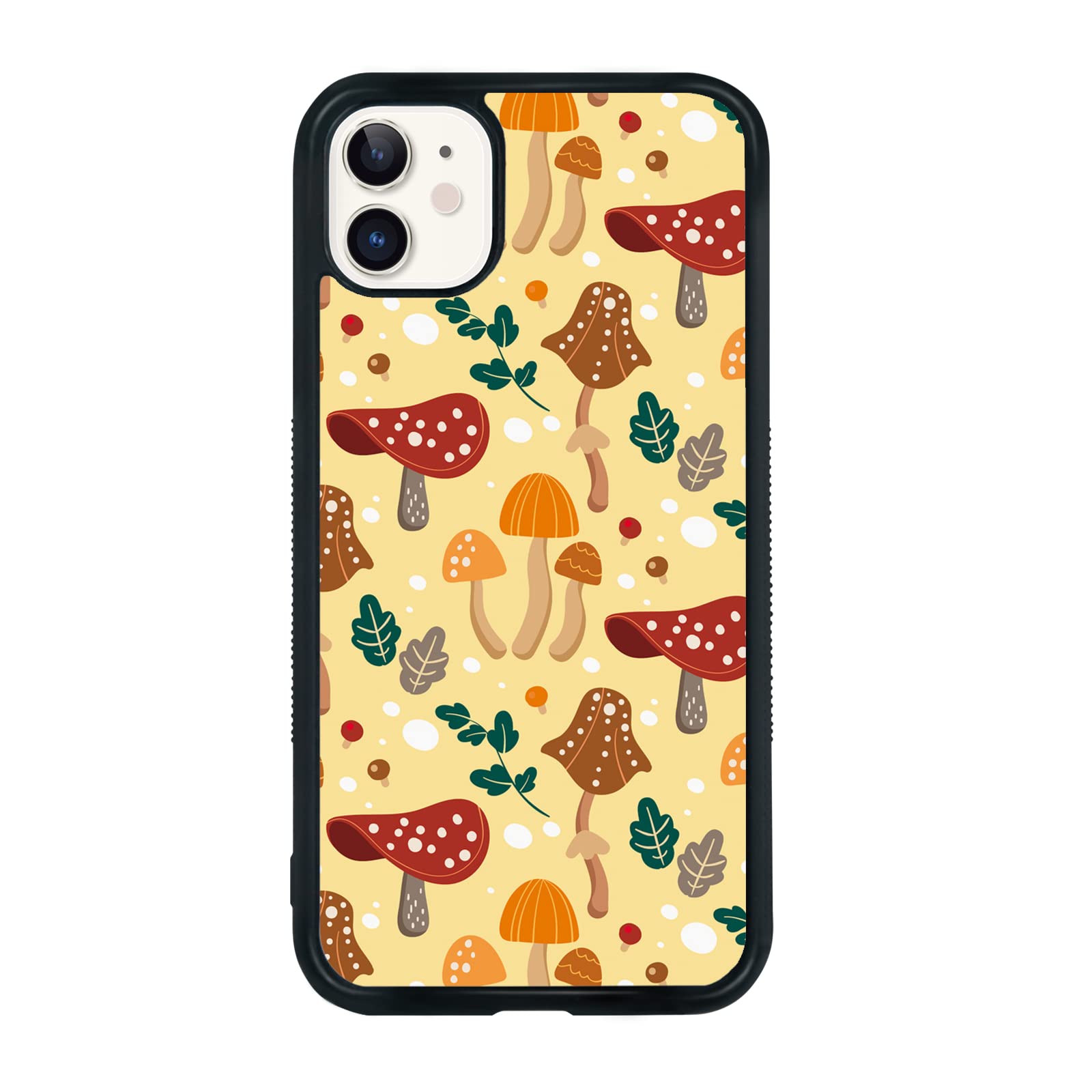 Shockproof Cute Mushroom Phone Case for iPhone 11 (6.1 Inch) - Durable TPU & Aluminum Protective Cover for Men, Women, Girls & Boys | Perfect for Outdoor Activities, Daily Use & Gift Giving