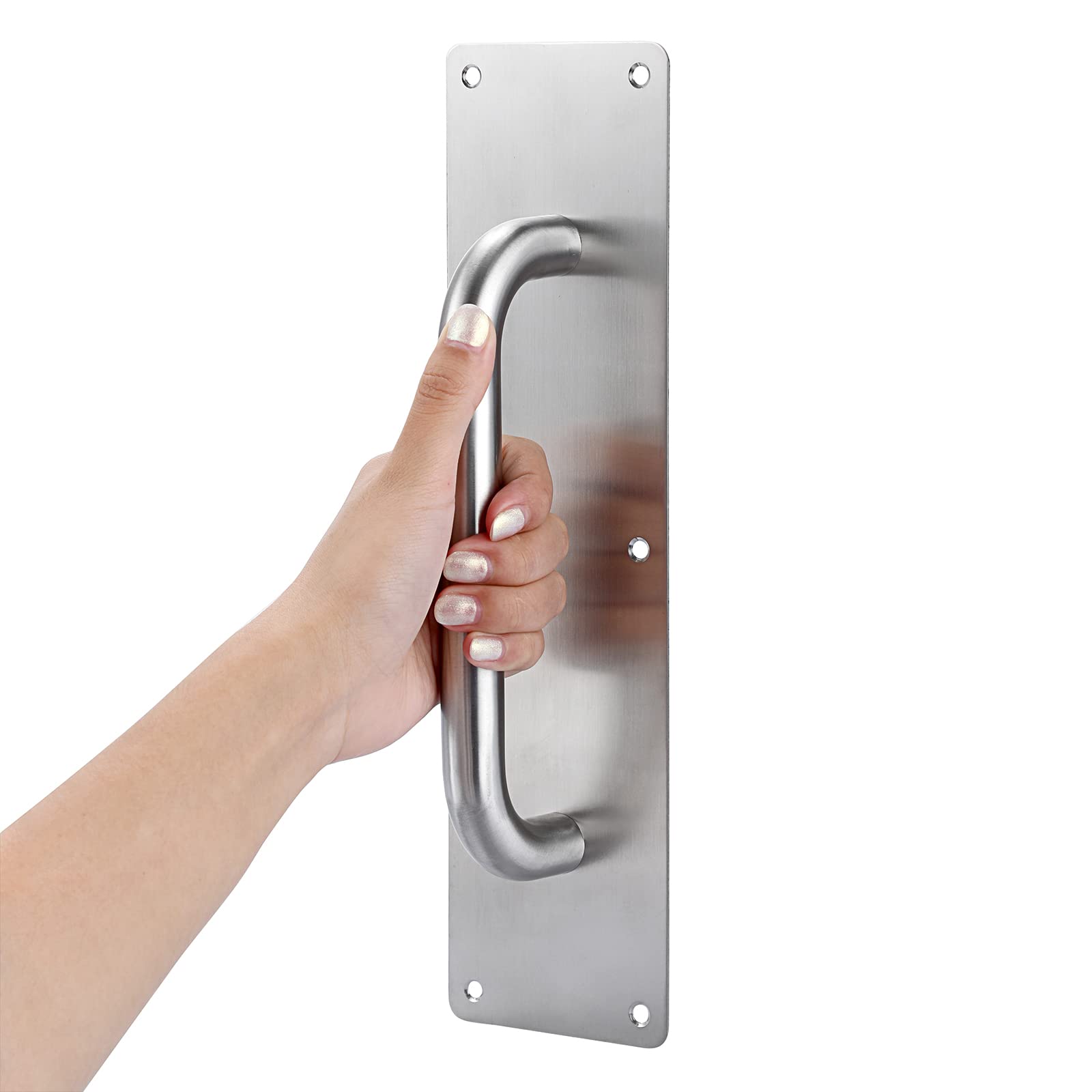 Stainless Steel Door Push Plates (4PCS) - Durable Handle Plates for Home & Office Use