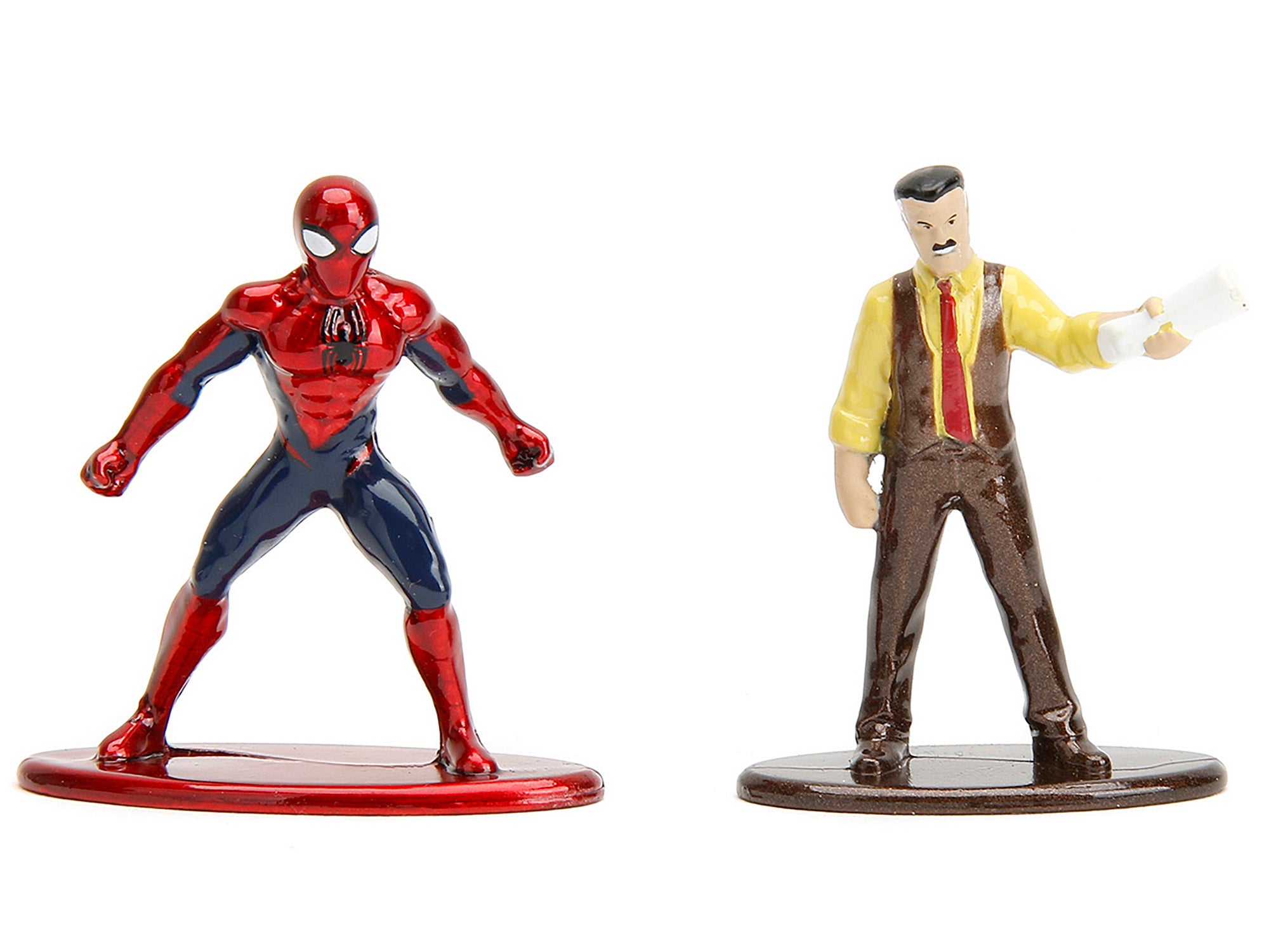 Marvel's Spider-Man Nano Scene Series - Daily Bugle & Subway Diorama Set with Spider-Man & J. Jonah Jameson Diecast Figures | Collectible Action Figure Display for Home & Office Decor