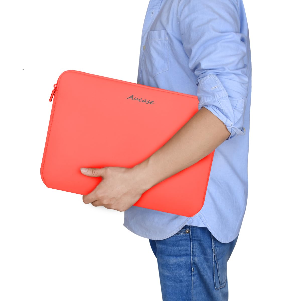 Aucase 15.6-16 Inch Laptop Sleeve Case - Ultra Thin & Lightweight Water Resistant Neoprene Protective Cover for MacBook, Dell, HP, Acer Predator Helios 16 - Perfect for Travel, Office & School Use