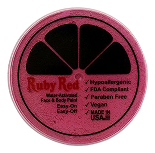 Ruby Red Face Paint - 75ML Water-Based Non-Toxic Makeup for Halloween, Cosplay & Costume Parties - Safe for Kids & Adults