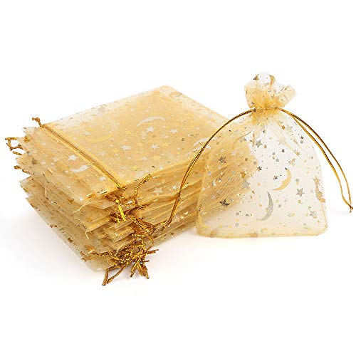 Stars and Moon Gold Bag