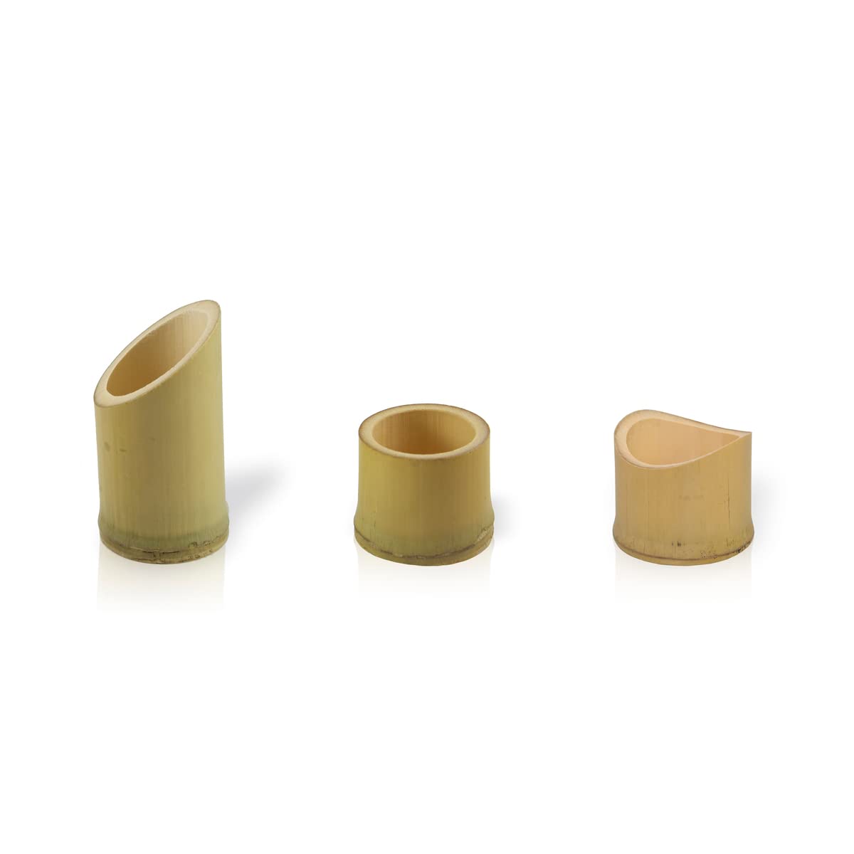 Eco-Friendly Disposable Bamboo Cups - PacknWood 209 BTU 55 Oblique Cut 3.5