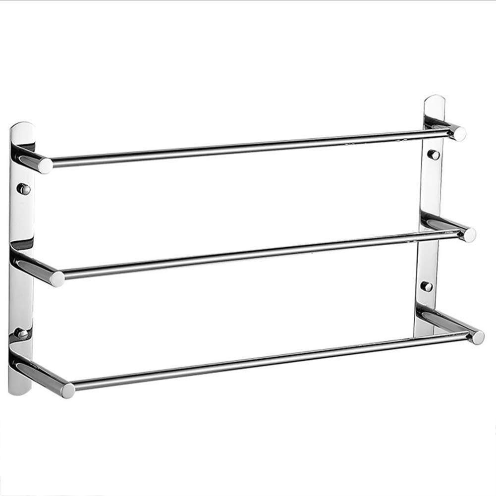 Stainless Steel Towel Rack - 3-Tier Kitchen Organizer for Bathroom & Kitchen (50cm)