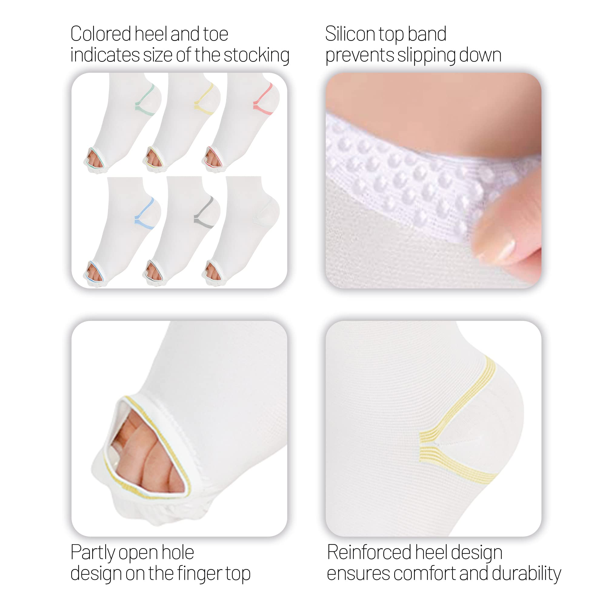 15-20 mmHg Thigh High Compression Stockings for Women & Men - Moderate Support Medical Socks for Circulation, Varicose Veins & Swelling Relief - Perfect for Travel, Pregnancy & Post-Surgery Recovery