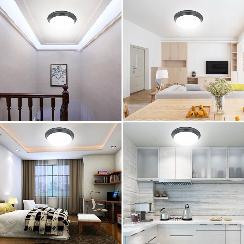Depuley 24W Remote Control LED Ceiling Light - 11 Inch Dimmable Flush Mount Fixture, Adjustable Brightness Round Light for Bedroom, Kitchen, Bathroom (IP44 Waterproof) - Perfect for Modern Home Lighting & Interior Decor