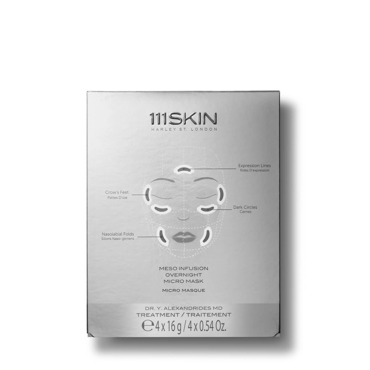 Meso Infusion Overnight Micro Mask - Hydrating Facial Treatment for Glowing Skin, Box of 4 | Perfect for Nighttime Skincare Routine & Dry Skin Relief