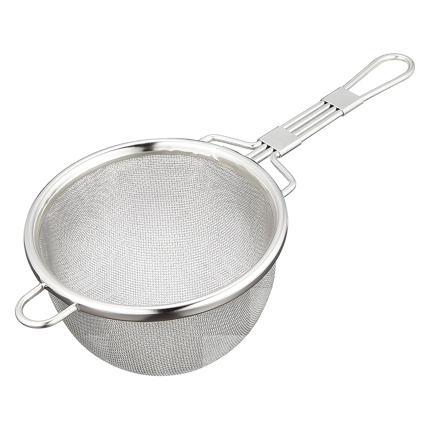 Premium EBM Stainless Steel Tea Strainer - Double Mesh Fine Filter for Loose Leaf Tea | Ideal for Tea Pots, Mugs & Travel Infusers | Durable & Easy Clean