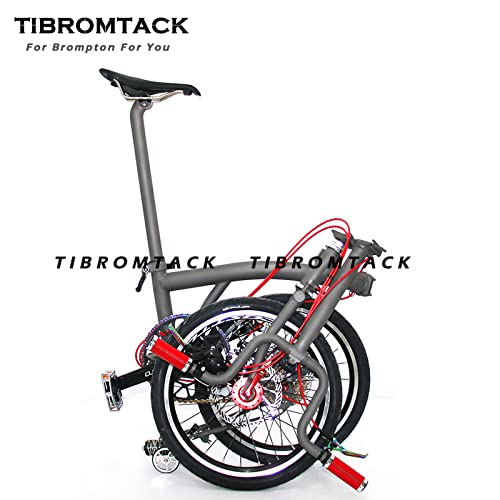 Premium Titanium Gooseneck Seat Post for Brompton Folding Bikes - 31.8mm Diameter, 550/580mm Length, Grade 9 Ti Material - Lightweight & Durable Bicycle Saddle Accessory for Urban Commuting & Travel