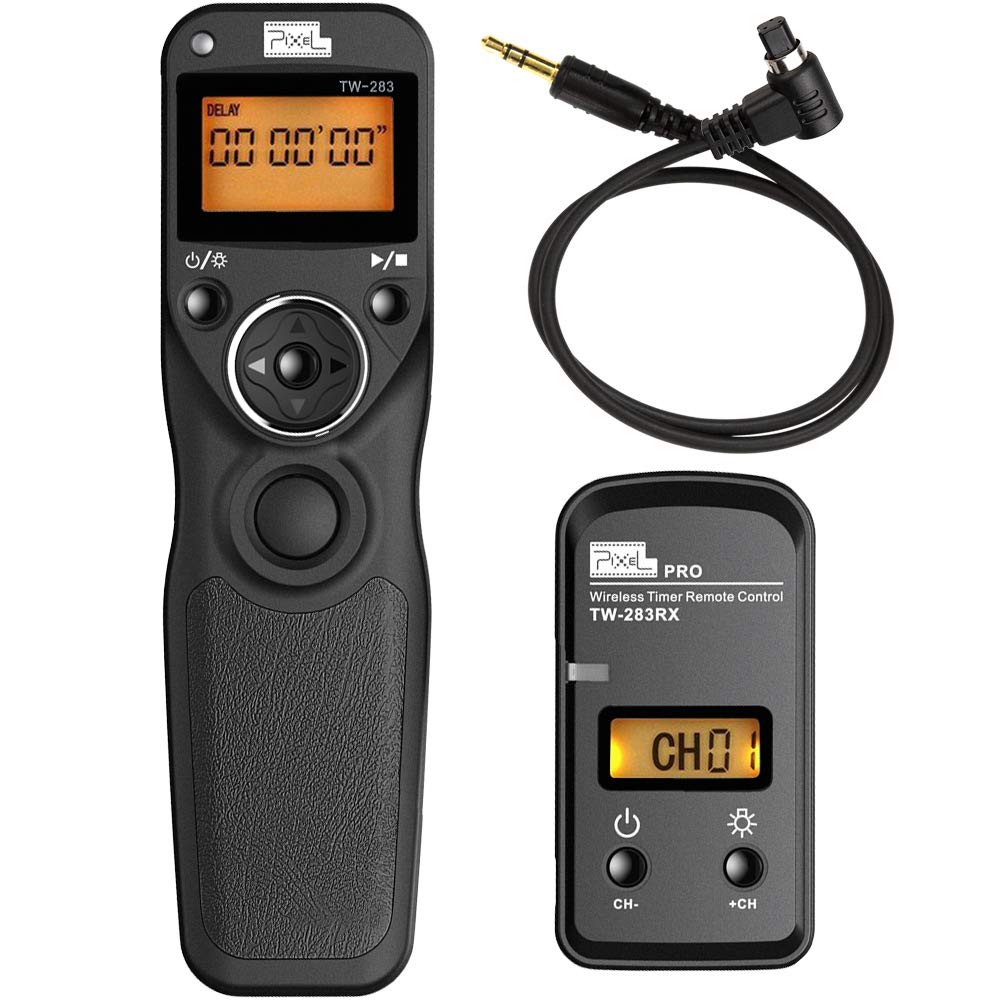PIXEL TW-283/N3 Wireless Shutter Remote for Canon DSLR Cameras - Compatible with 5D Mark III/IV, 6D, 7D Mark II, 50D, 40D, 30D, D60, D30 & 1DX Mark II - Perfect for Group Photos, Wildlife Photography & Long Exposure Shots