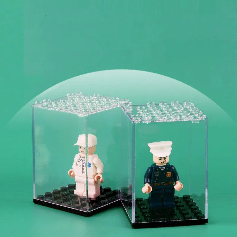 Premium LEGO Minifigure Display Case - Set of 1 or 2 Pieces - Perfect for Collectors & Home/Office Decoration