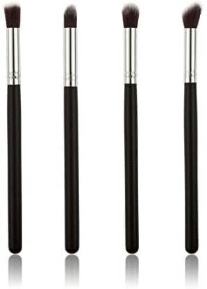KAYI Beauty 4-Piece Makeup Brush Set - Eye Shadow & Foundation Blending Brushes with Soft Fiber Bristles (Pink) - Perfect for Professional Makeup Application & Travel Cosmetics Kit