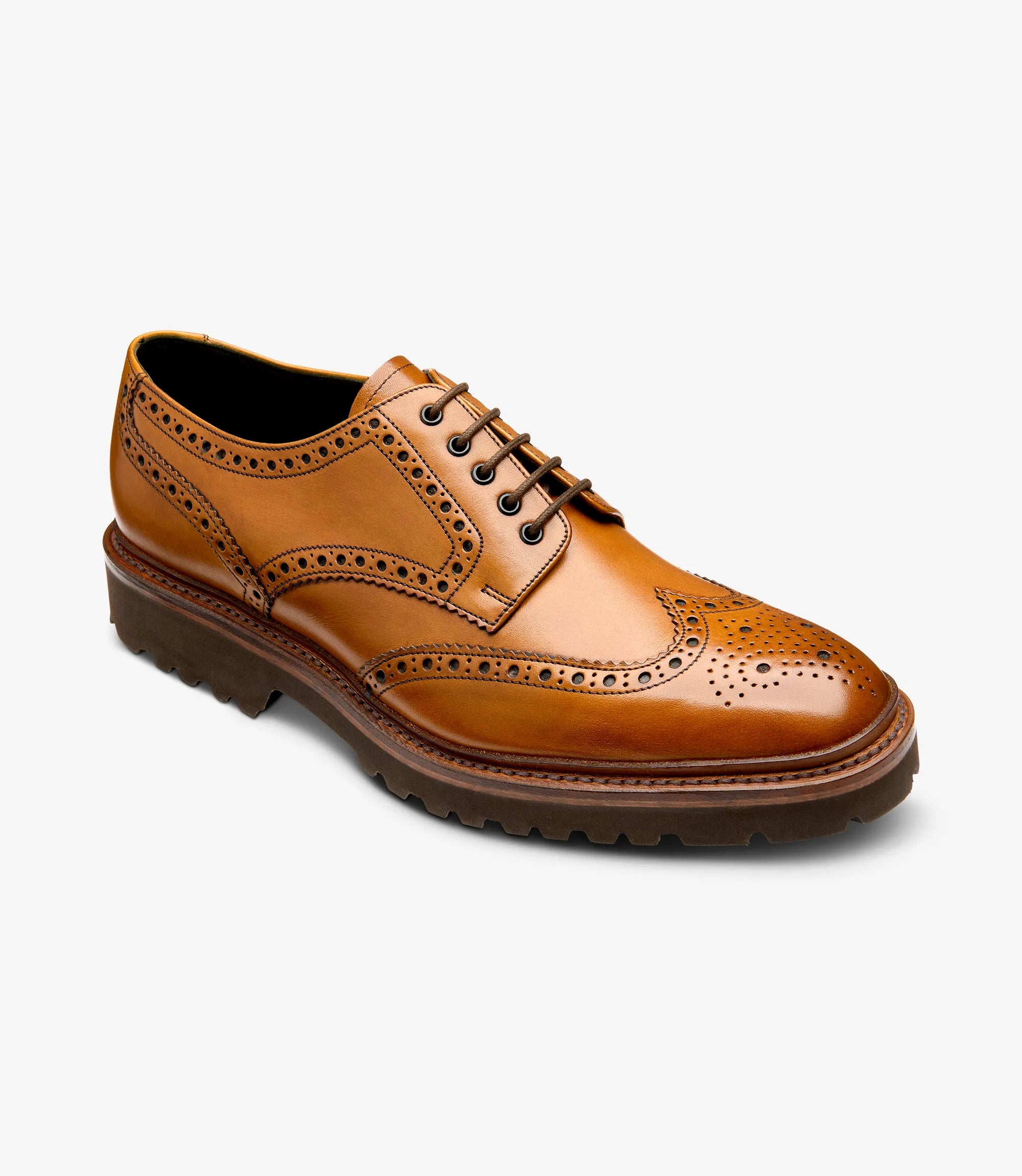 Loake Perseus Men's Leather Brogue Shoes - Classic Oxford Style for Formal & Business Wear - Perfect for Weddings, Office & Special Occasions