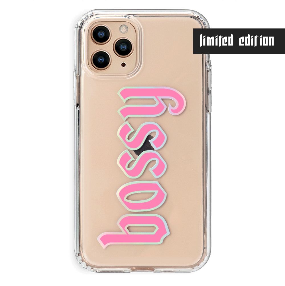 Bossy Clear iPhone Case - Slim Protective Cover for iPhone [Model] - Shatterproof & Scratch-Resistant - Perfect for Everyday Use, Work, and Travel