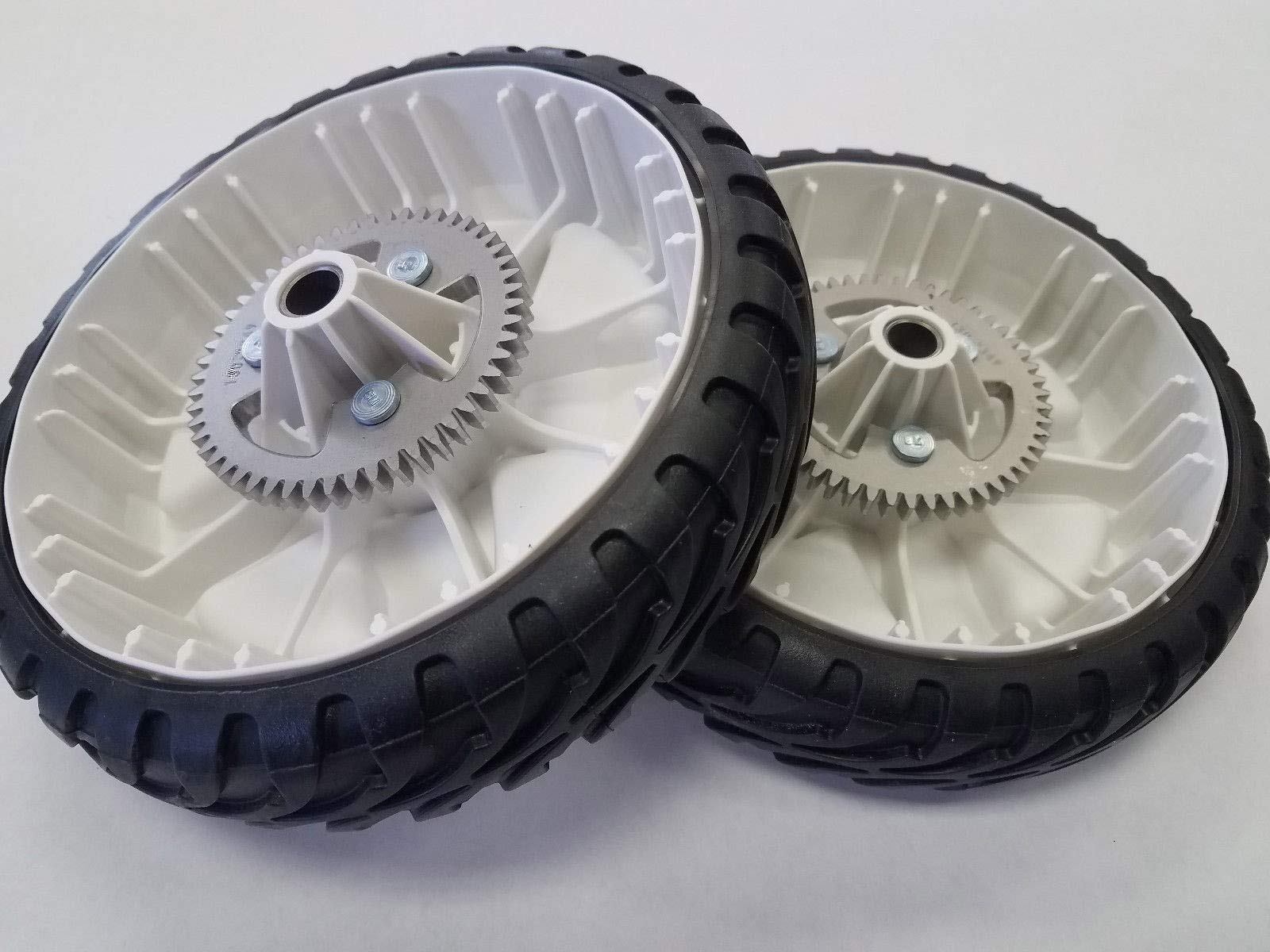 Toro 137-4835 Replacement Drive Wheels - 8-Inch (Pack of 2) for Lawn Mowers & Garden Tractors - Durable Rubber Tires for Smooth Operation on Grass & Uneven Terrain