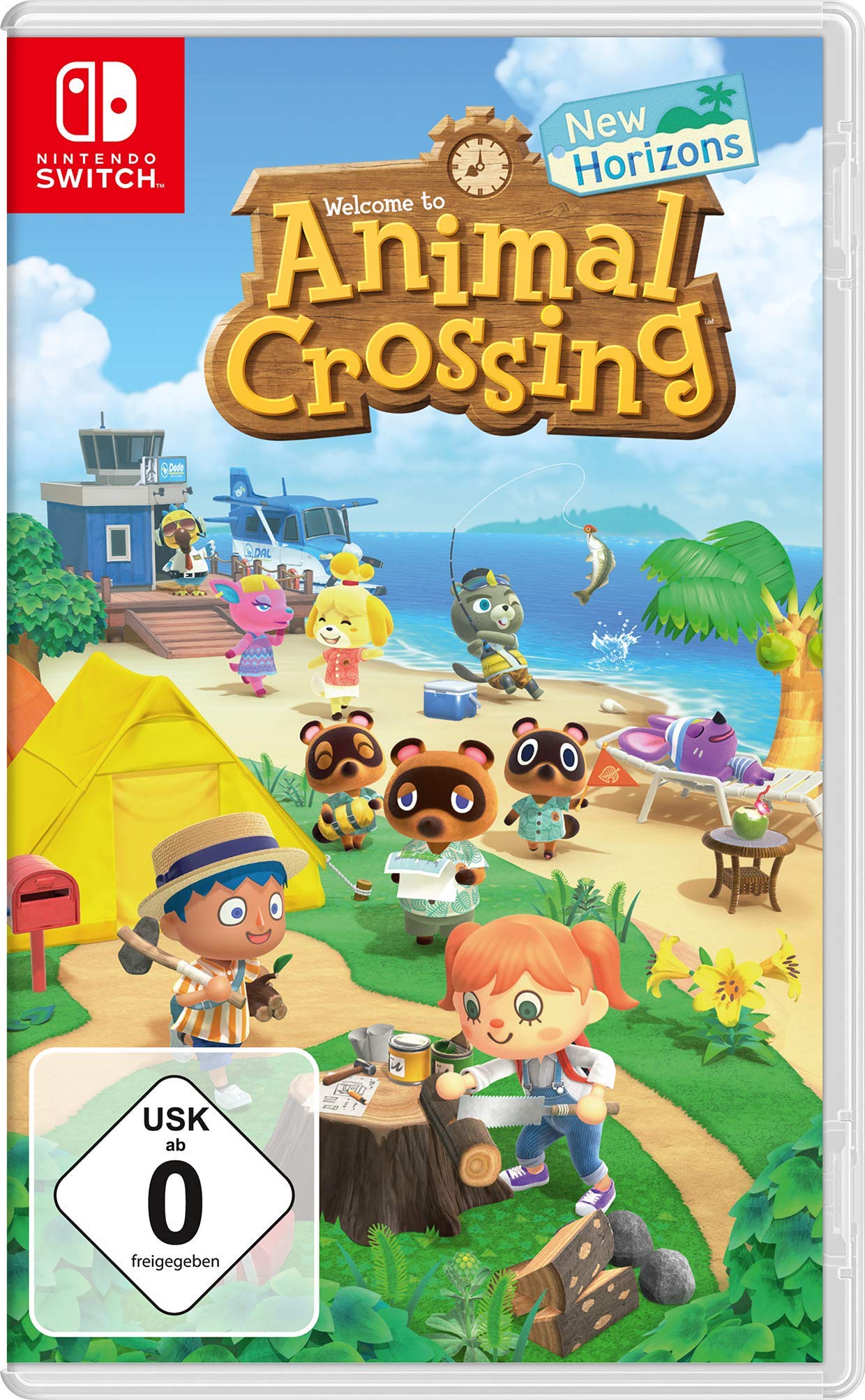 Animal Crossing: New Horizons - Nintendo Switch Game + 3-Month Nintendo Switch Online Membership | Digital Download Code | Perfect for Island Getaways & Multiplayer Fun