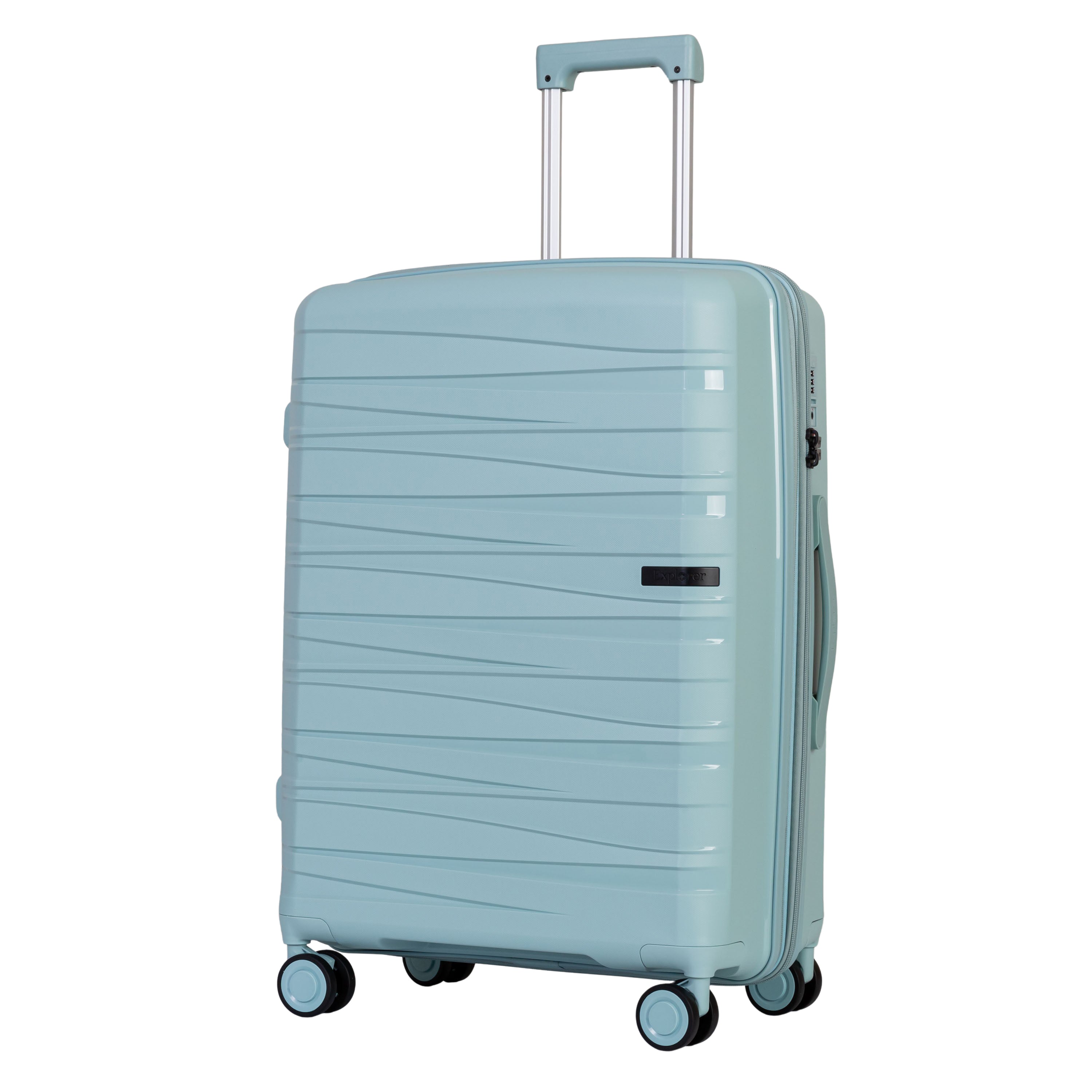 Explorer Breeze Anti-Theft Expandable Medium Carry-On Luggage - Perfect for Business Travel & Weekend Getaways