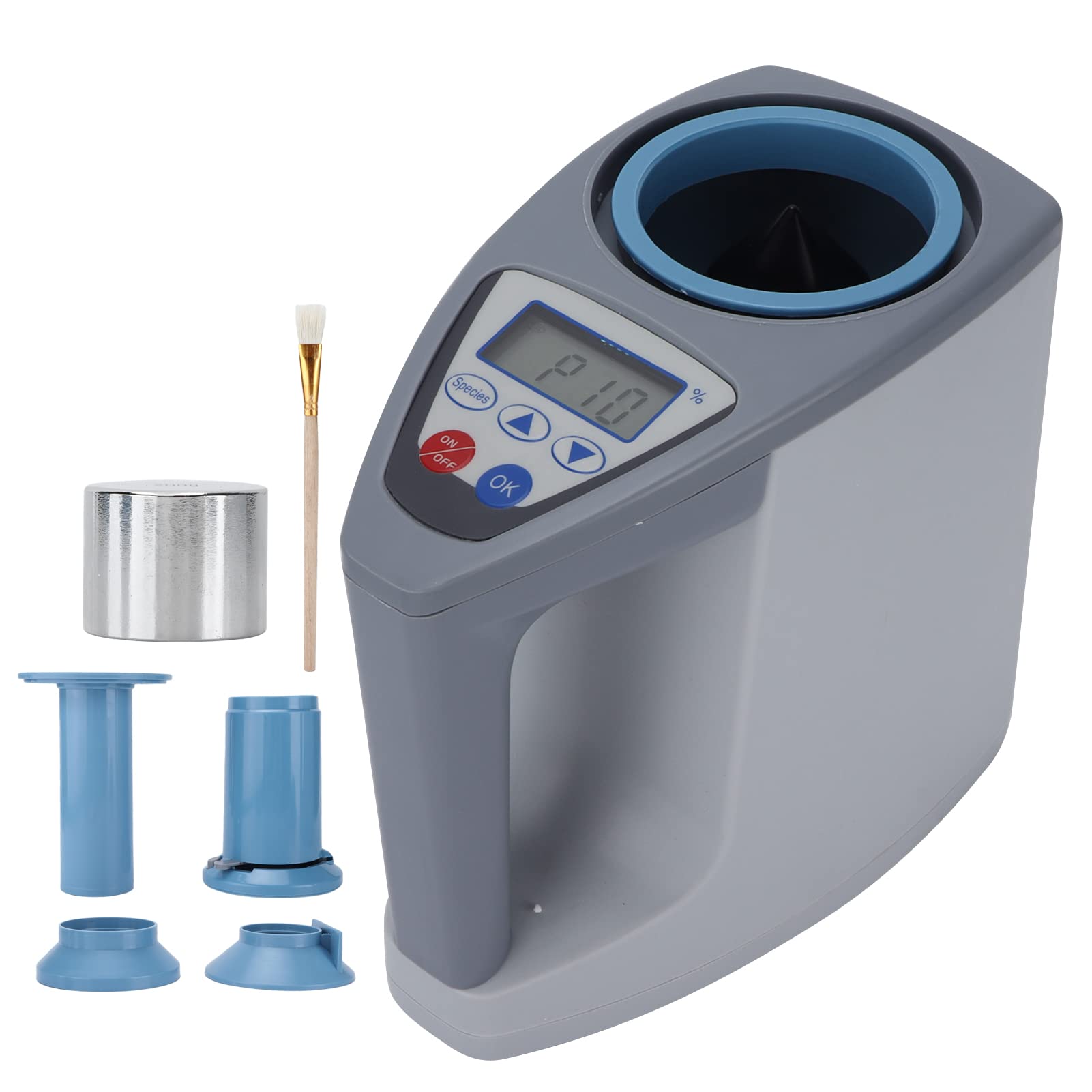 Smart Grain Moisture Tester - Digital Moisture Meter for 24 Grain Types Including Corn & Rice - Easy to Use with Automatic Weighing - Perfect for Farmers, Grain Storage & Agricultural Use