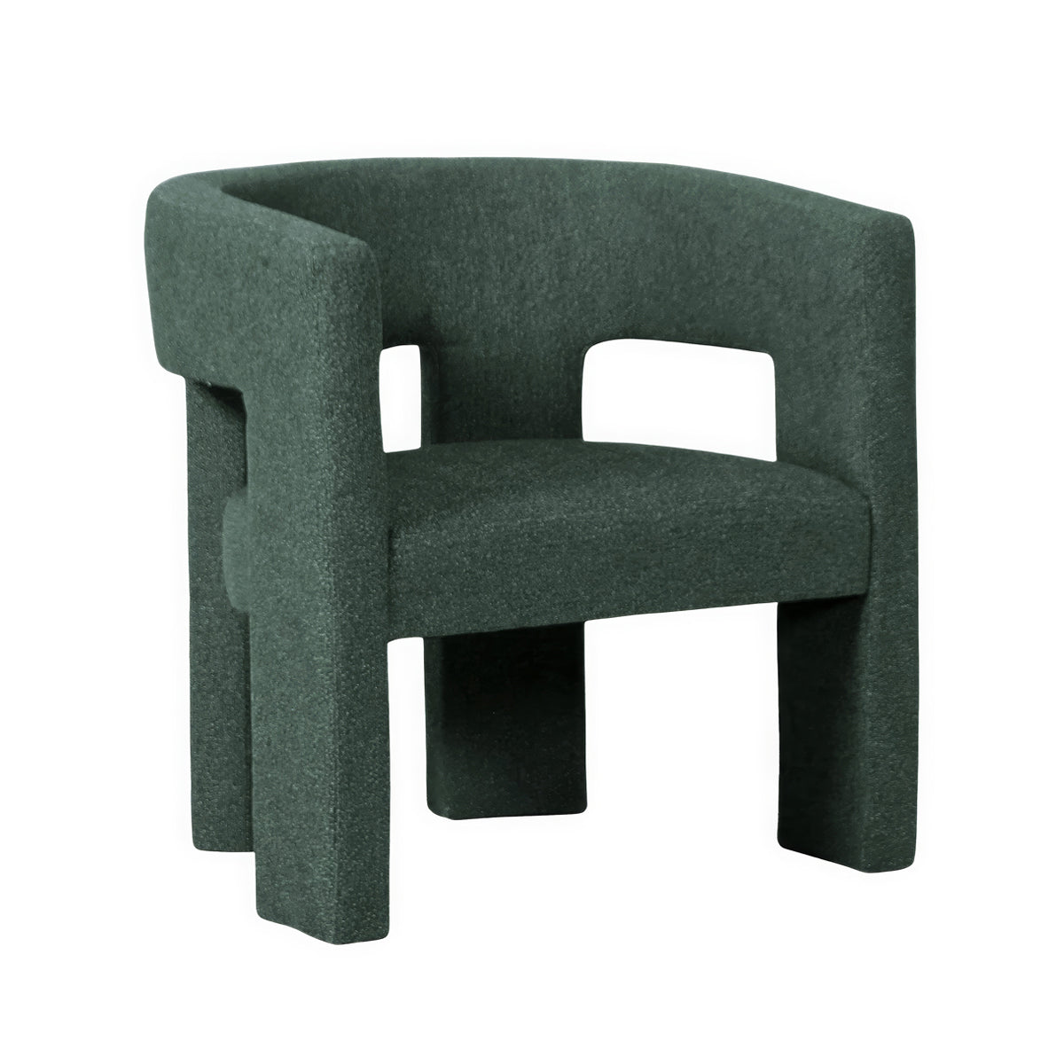 Urban Road Bella Armchair - Modern Accent Chair for Living Room, Bedroom & Office - Stylish Upholstered Armchair with Wooden Legs - Perfect for Reading, Relaxing & Home Decor