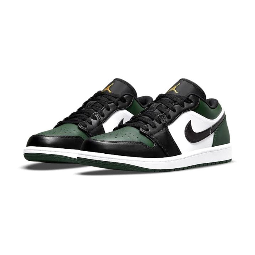 Air Jordan 1 Low Noble Green Toe Men's Basketball Shoes - Stylish Sneakers for Casual Wear, Street Fashion & Sports