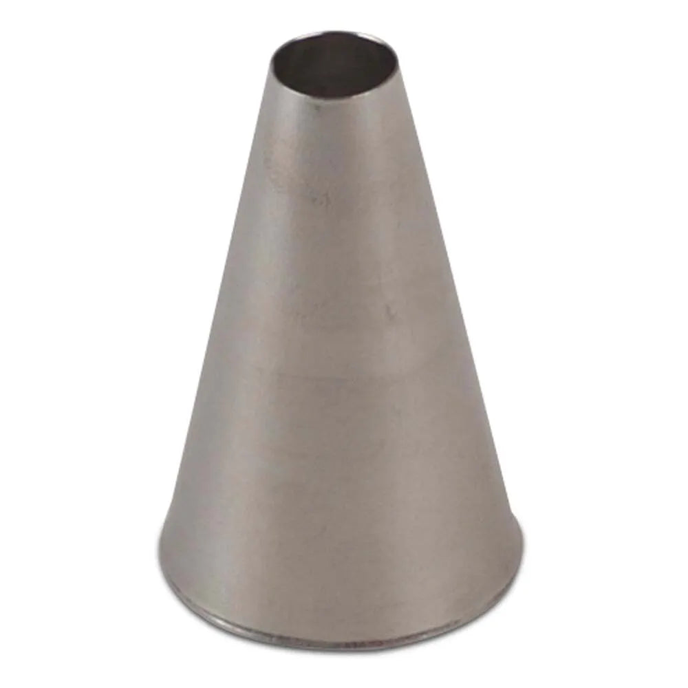 Stainless Steel Plain Round Pastry Tip for Cake Decorating, Icing, and Baking - Perfect for Professional Chefs and Home Bakers