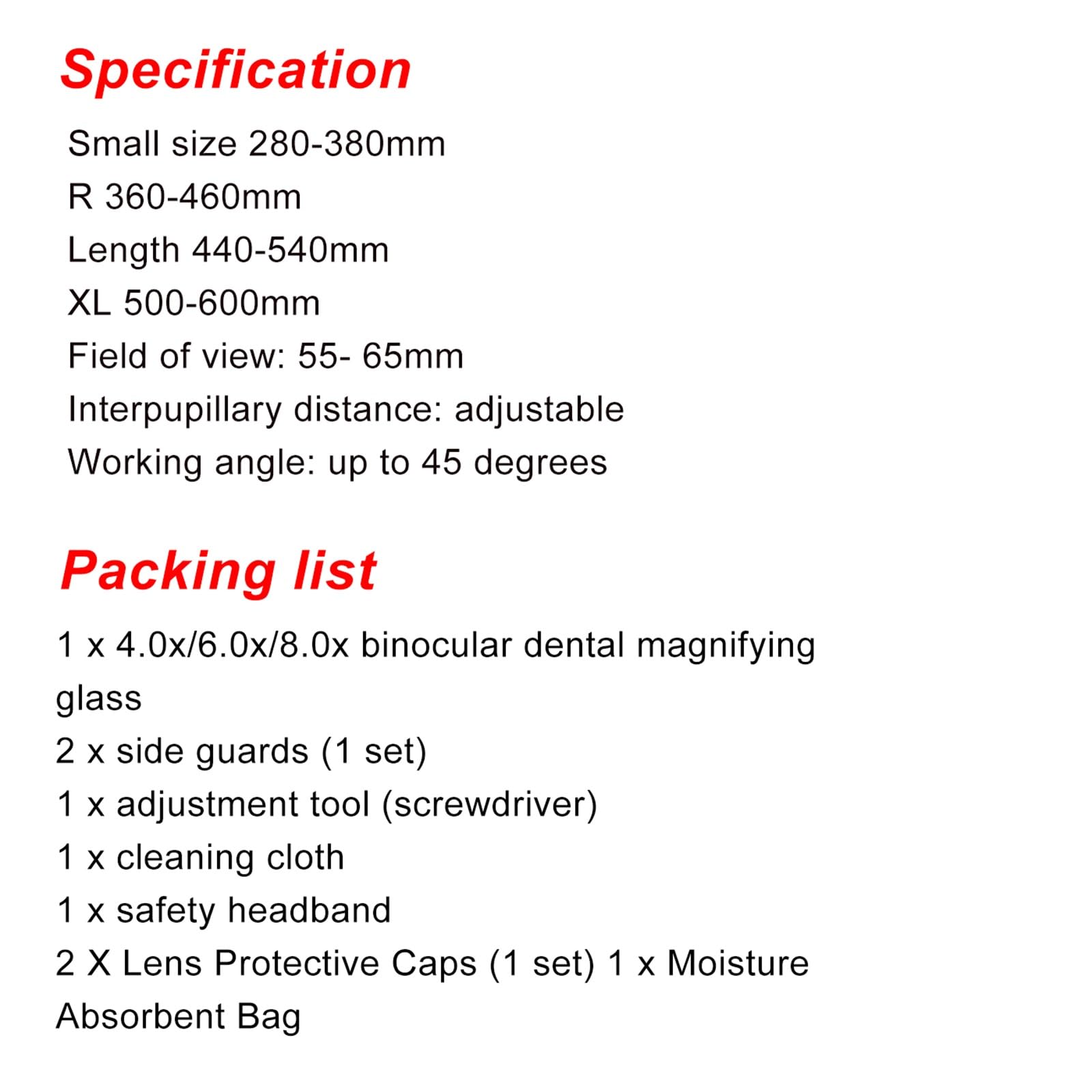 **6X Magnifying Loupes for Dental Surgery - Adjustable Angle, Ultra Light Frame, High Power Magnifying Glasses (No Light) - Perfect for Dentists, Jewelers & Precision Work**