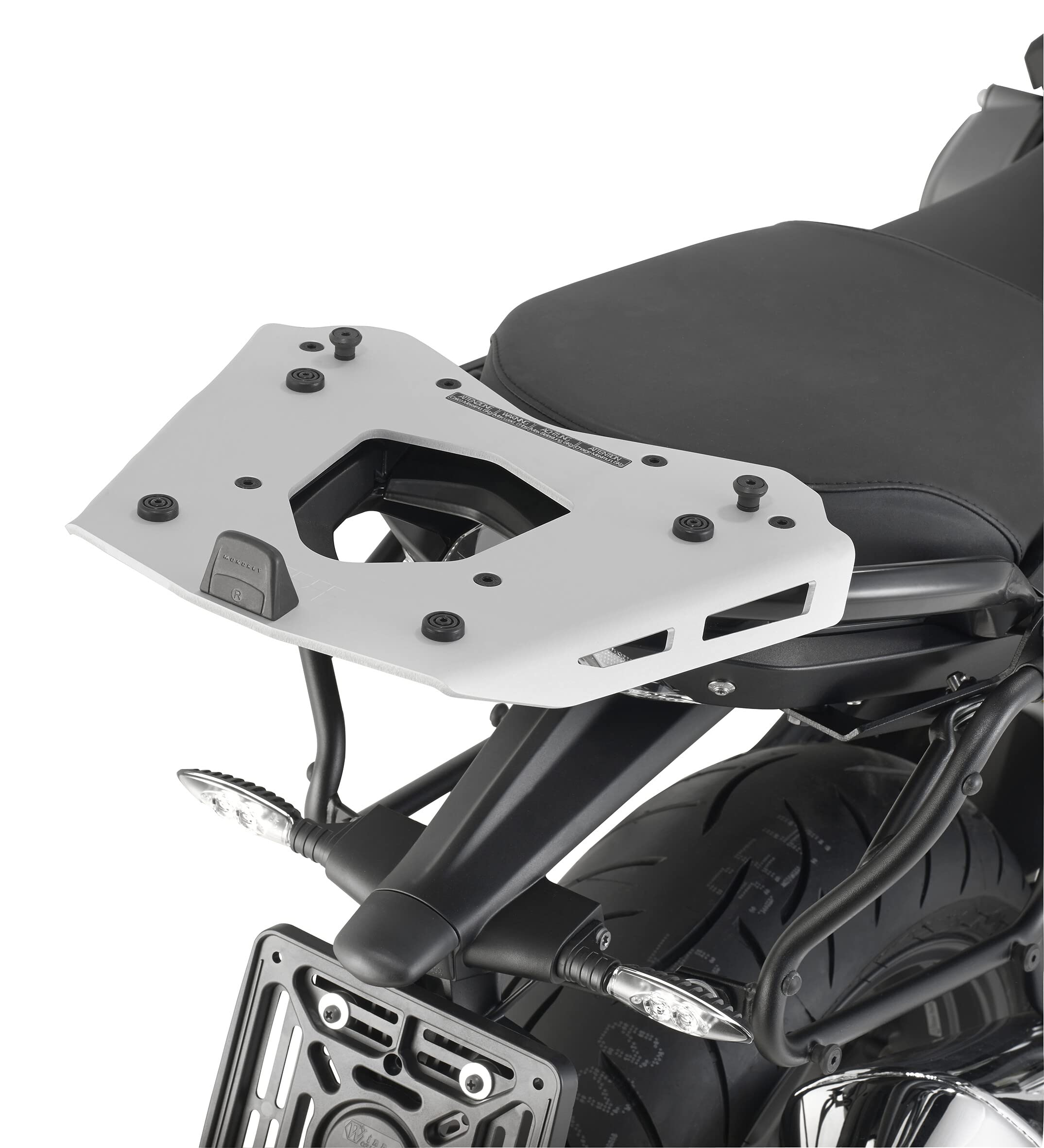 GIVI SRA5117 Monokey Motorcycle Rear Rack - Universal Fit for Top Case & Luggage - Perfect for Touring, Commuting & Adventure Riding