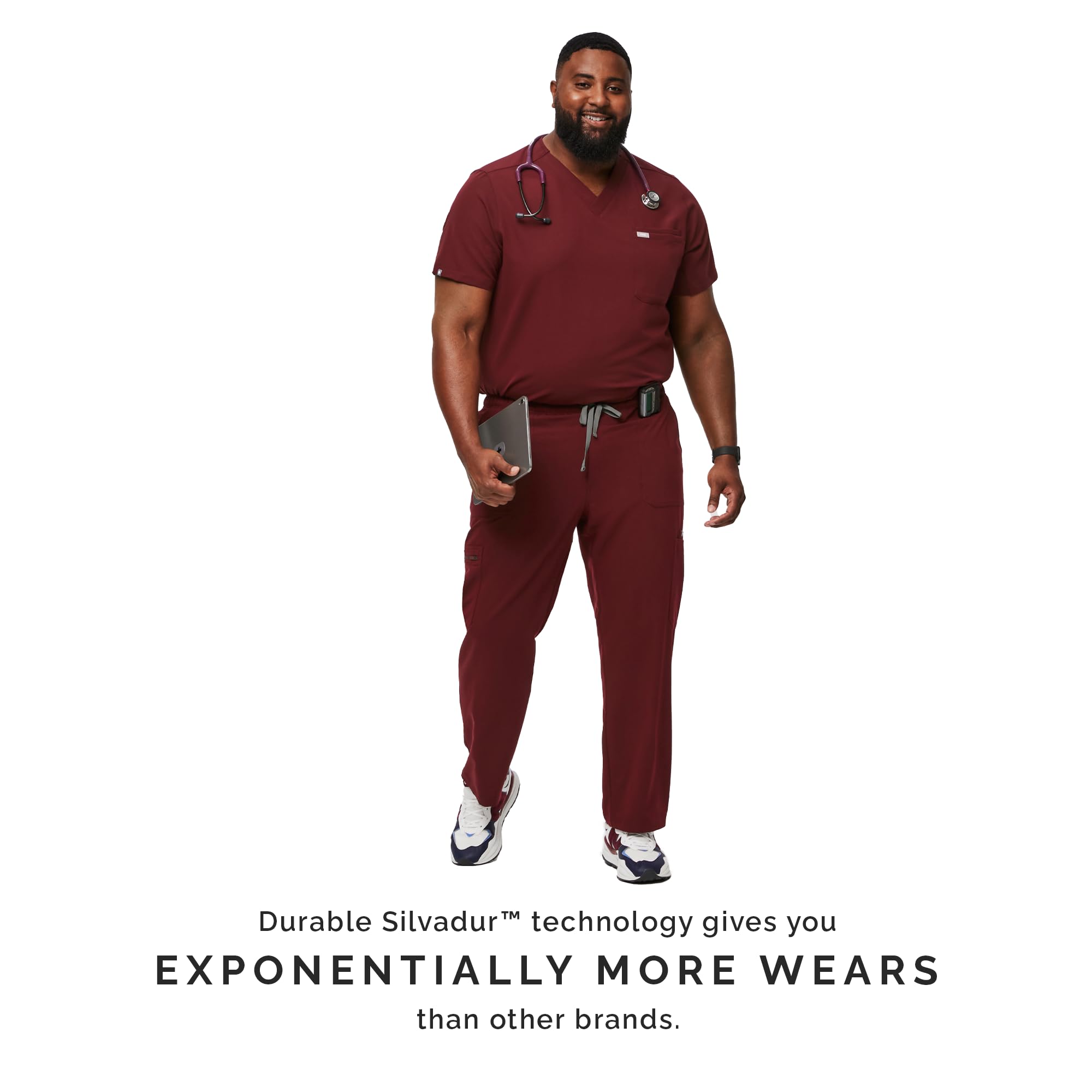FIGS Cairo Cargo Scrub Pants for Men - Classic Straight Leg Fit, 9 Pockets, 4-Way Stretch, Anti-Wrinkle, Comfortable Medical Scrubs for Doctors & Nurses | Perfect for Hospital Shifts & Clinical Work
