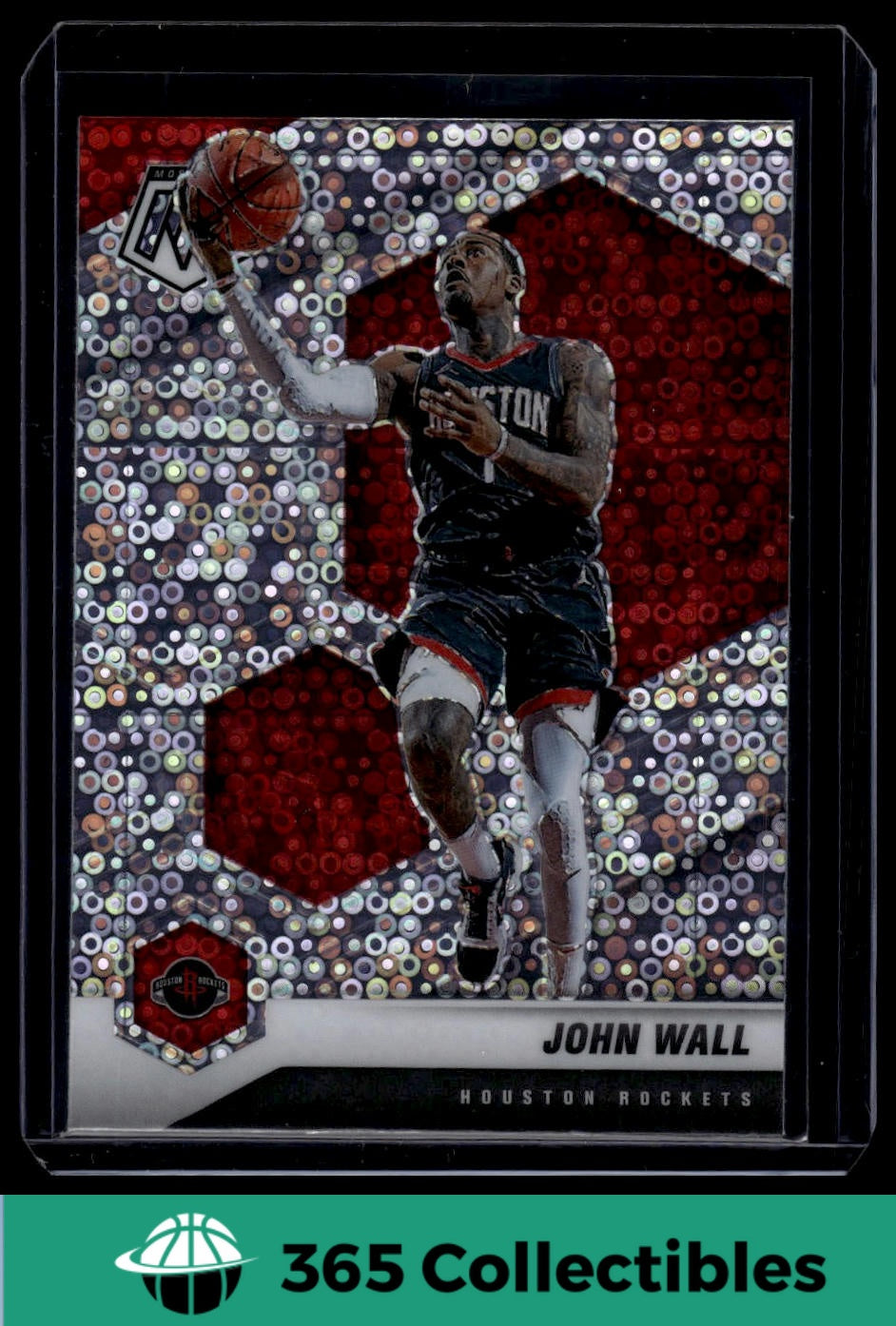 2020-21 Panini Mosaic NBA John Wall Prizm #45 Basketball Card - Houston Rockets Player Collectible for Sports Fans & Trading Card Enthusiasts