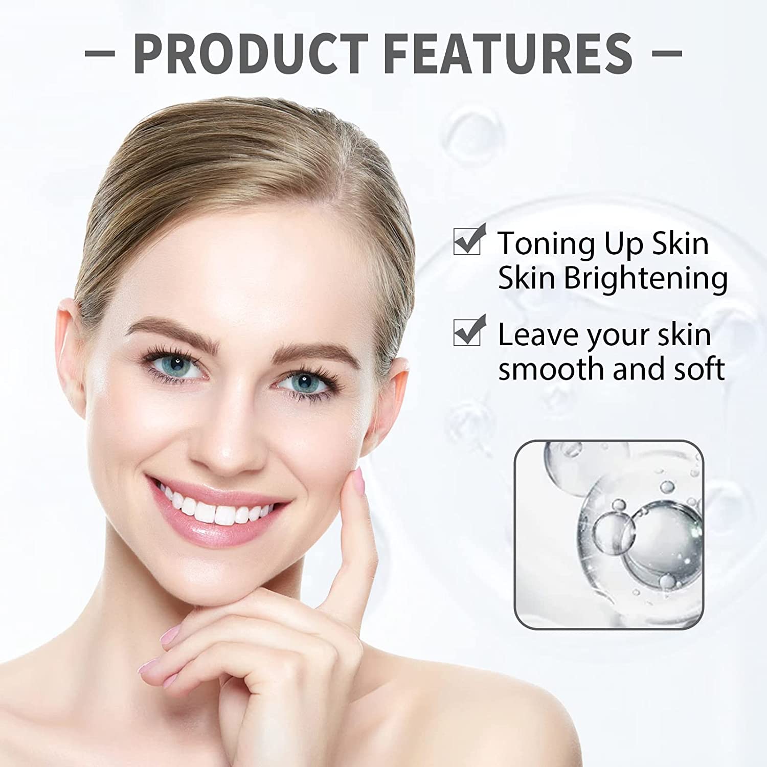 Hydrating & Moisturizing Vegan Face Cream - Lightweight Toning Cream for Brightening Skin Tone | Daily Hydration & Whitening Care | Perfect for Dry Skin, Night Routine & Travel Skincare (1pc)