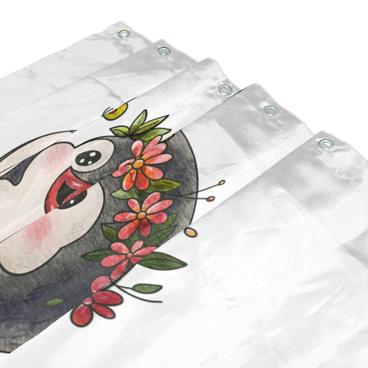 ALAZA Cute Penguin Shower Curtain 72x72 Inch - Waterproof Polyester Bathroom Decor with Hooks - Perfect for Kids' Bathroom, Nursery & Themed Bathroom Decorations