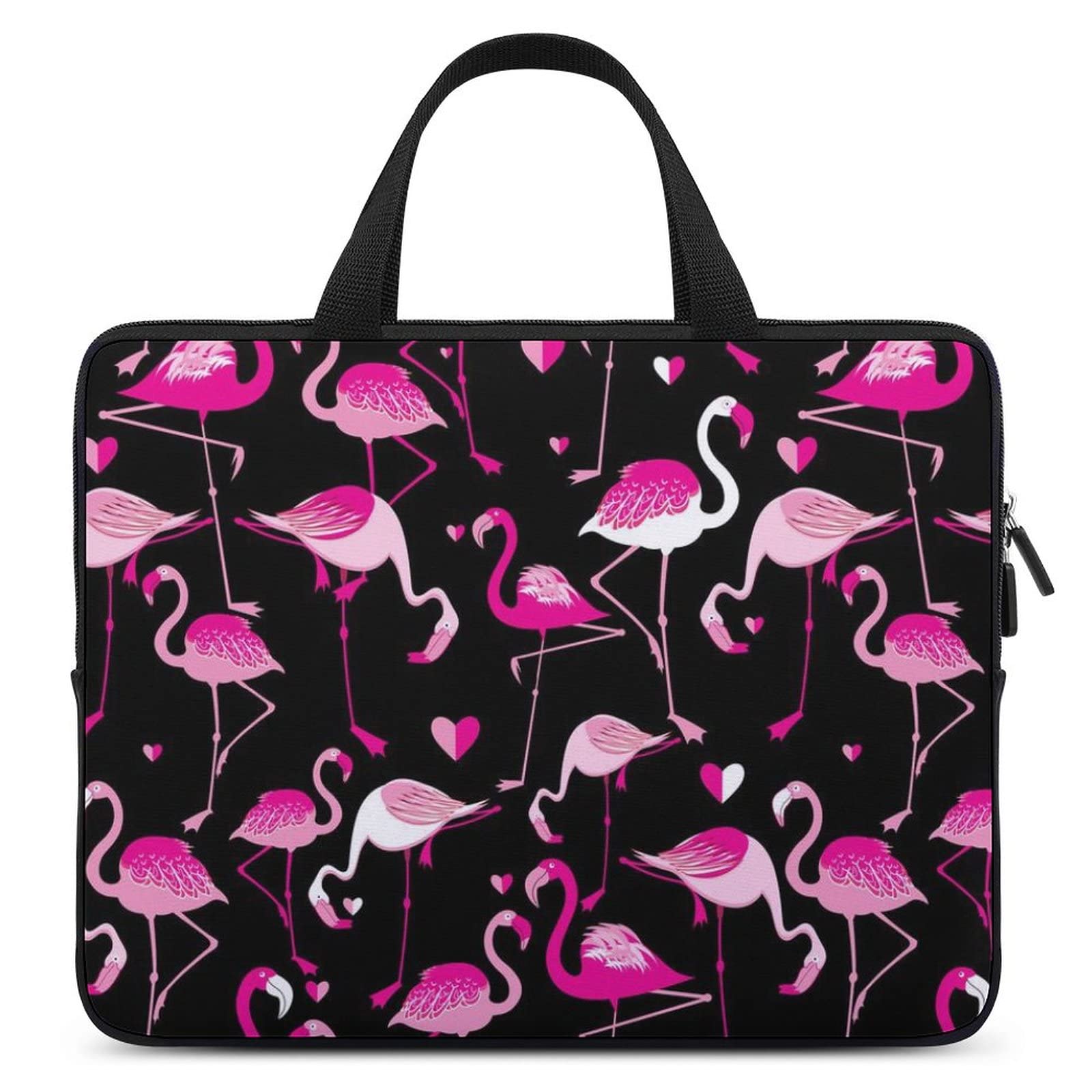 Pink Flamingos Waterproof Laptop Bag | Slim Business Casual Briefcase for Work & Travel | Durable Computer Case for Professionals & Students